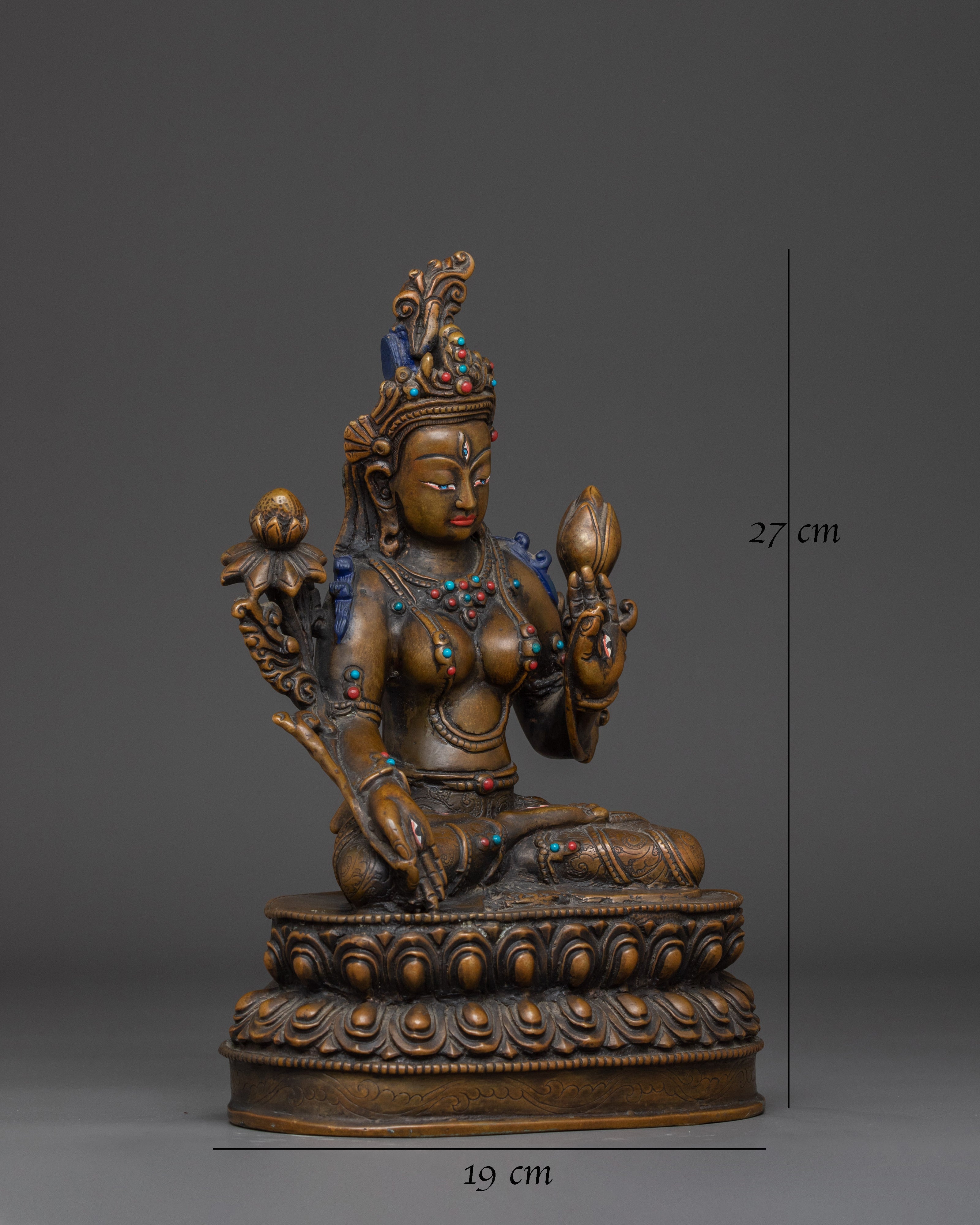 oxidized-white-tara-statue