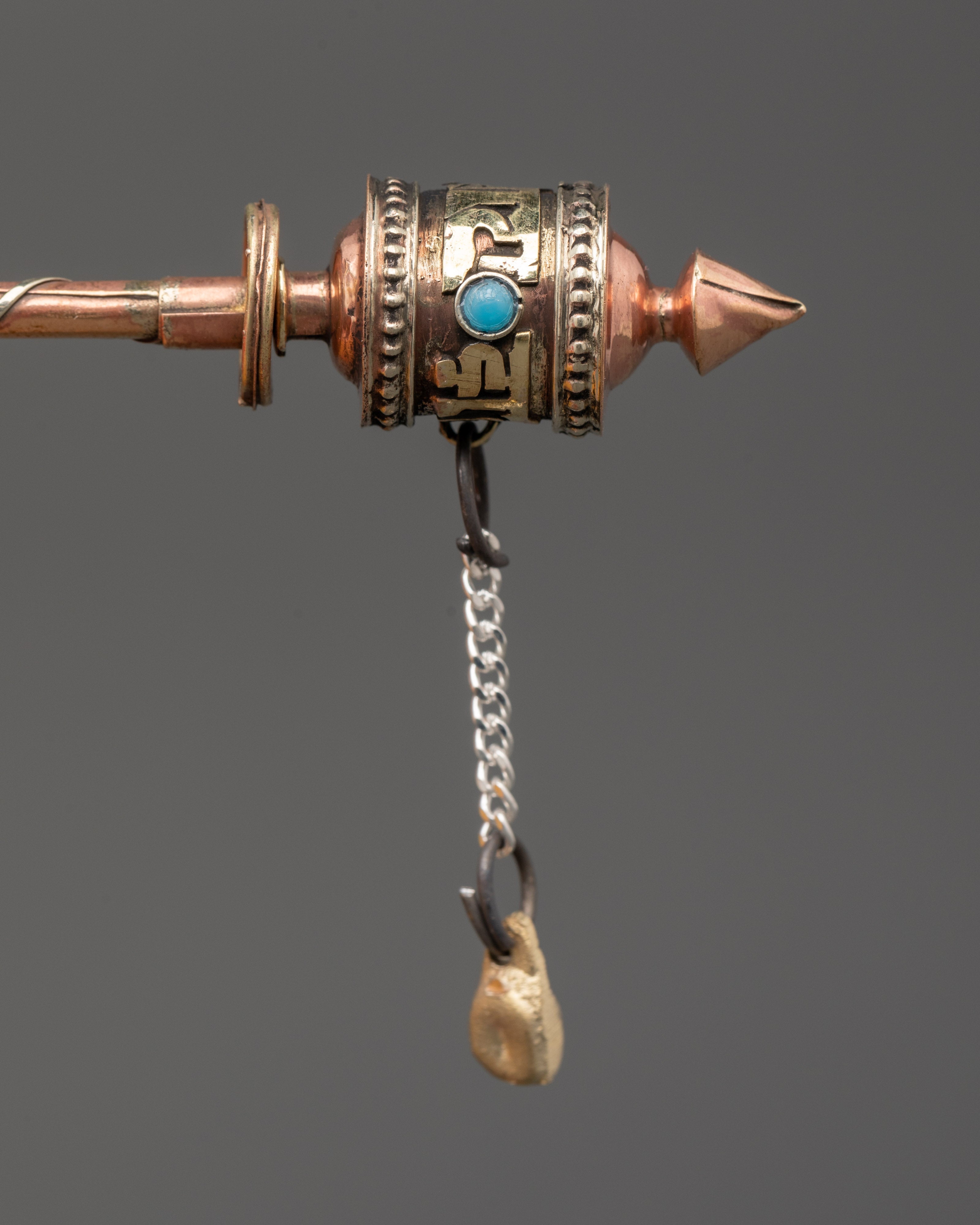 Copper and Brass Sacred Prayer Wheel | Mantra Meditation & Mindfulness Tool