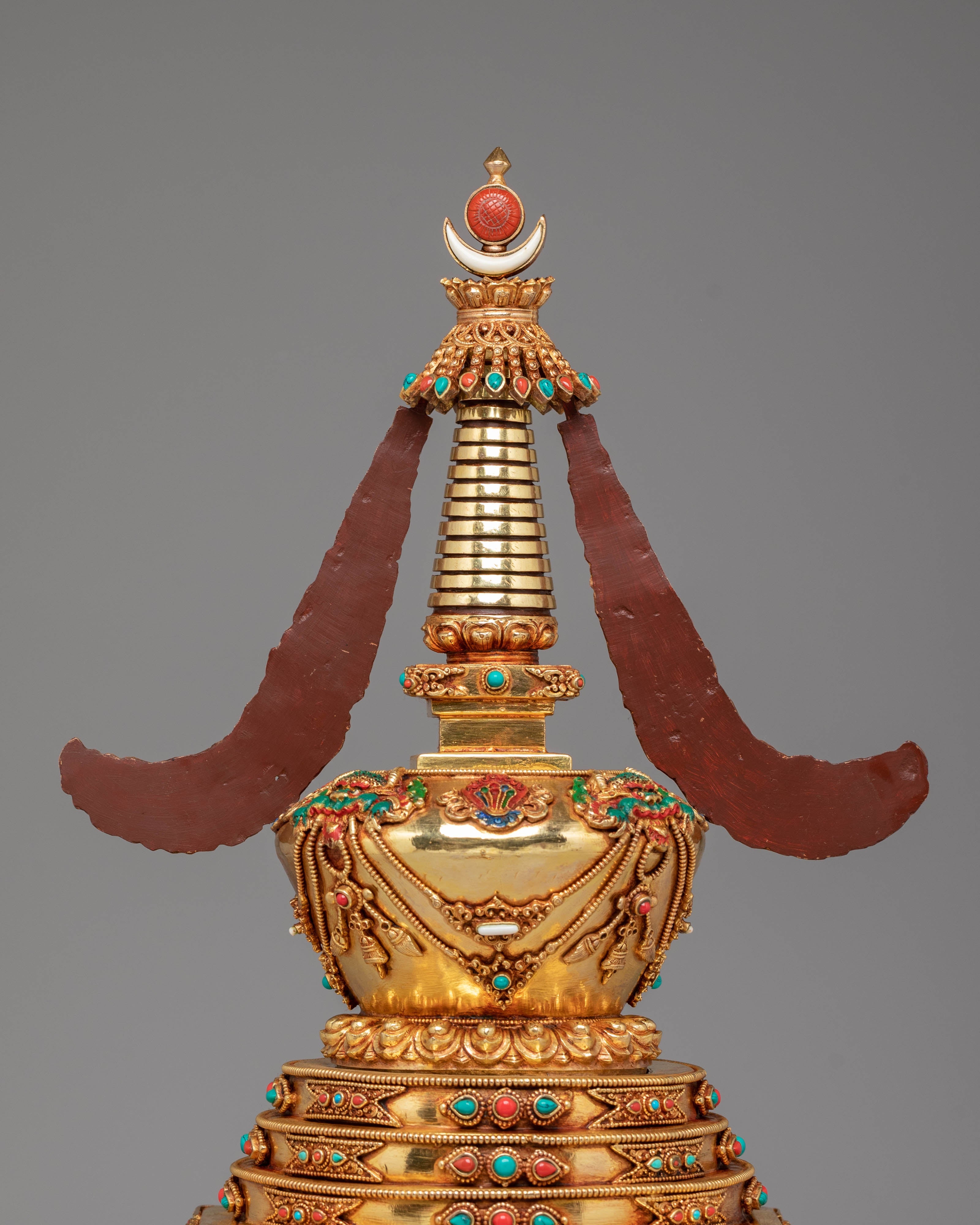 Handcrafted Tibetan Stupa for Ceremonies | Symbol of Enlightenment