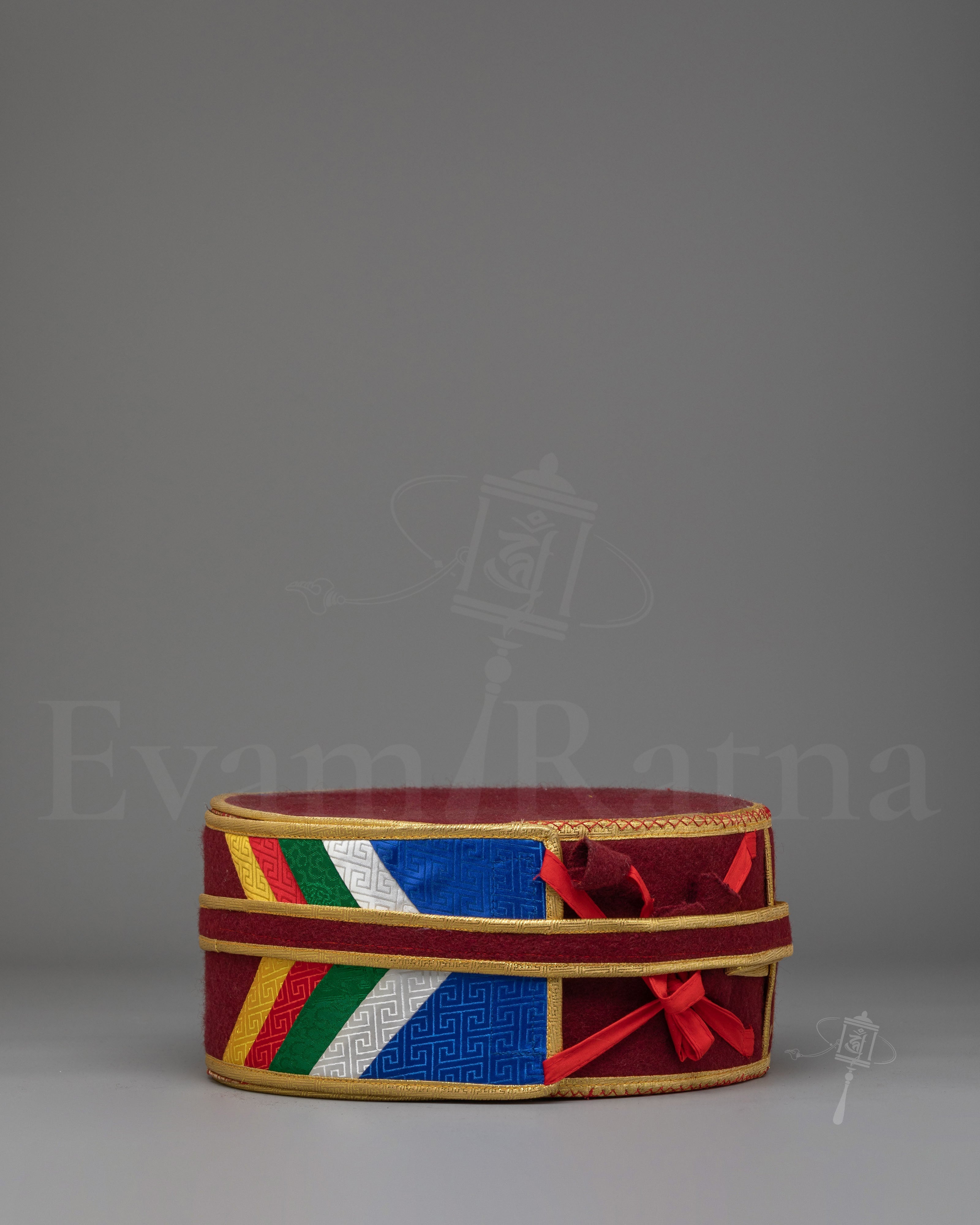 Buddhist Ritual Damaru Cover | Traditional Buddhist Drum Protector Case