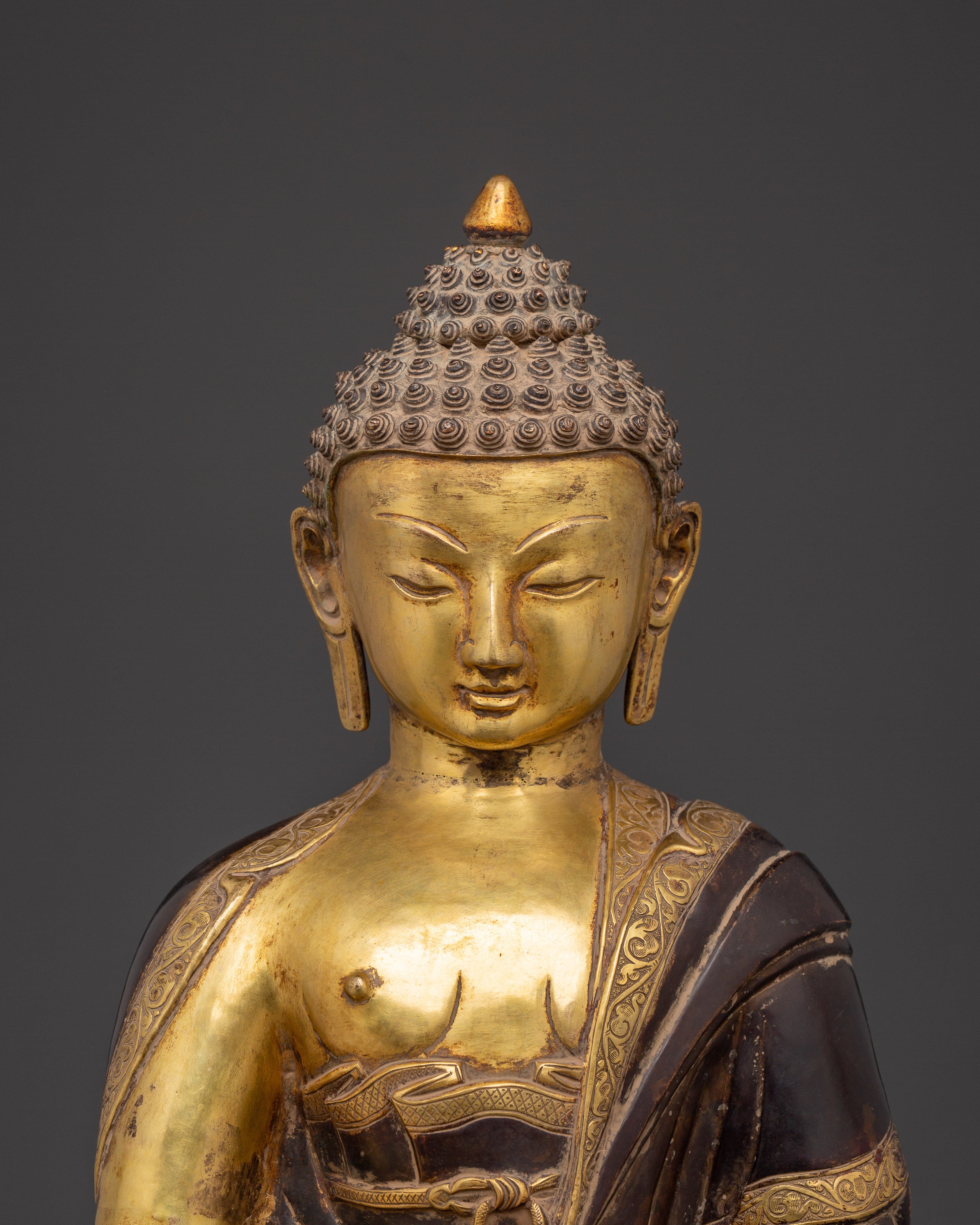 Shakyamuni Buddha Statue for Spiritual Healing and Peace | Sacred Traditional Artwork