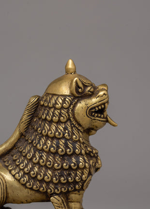 Pair of Guardian Lion Statue | Sacred Pair for Protection and Positive Energy