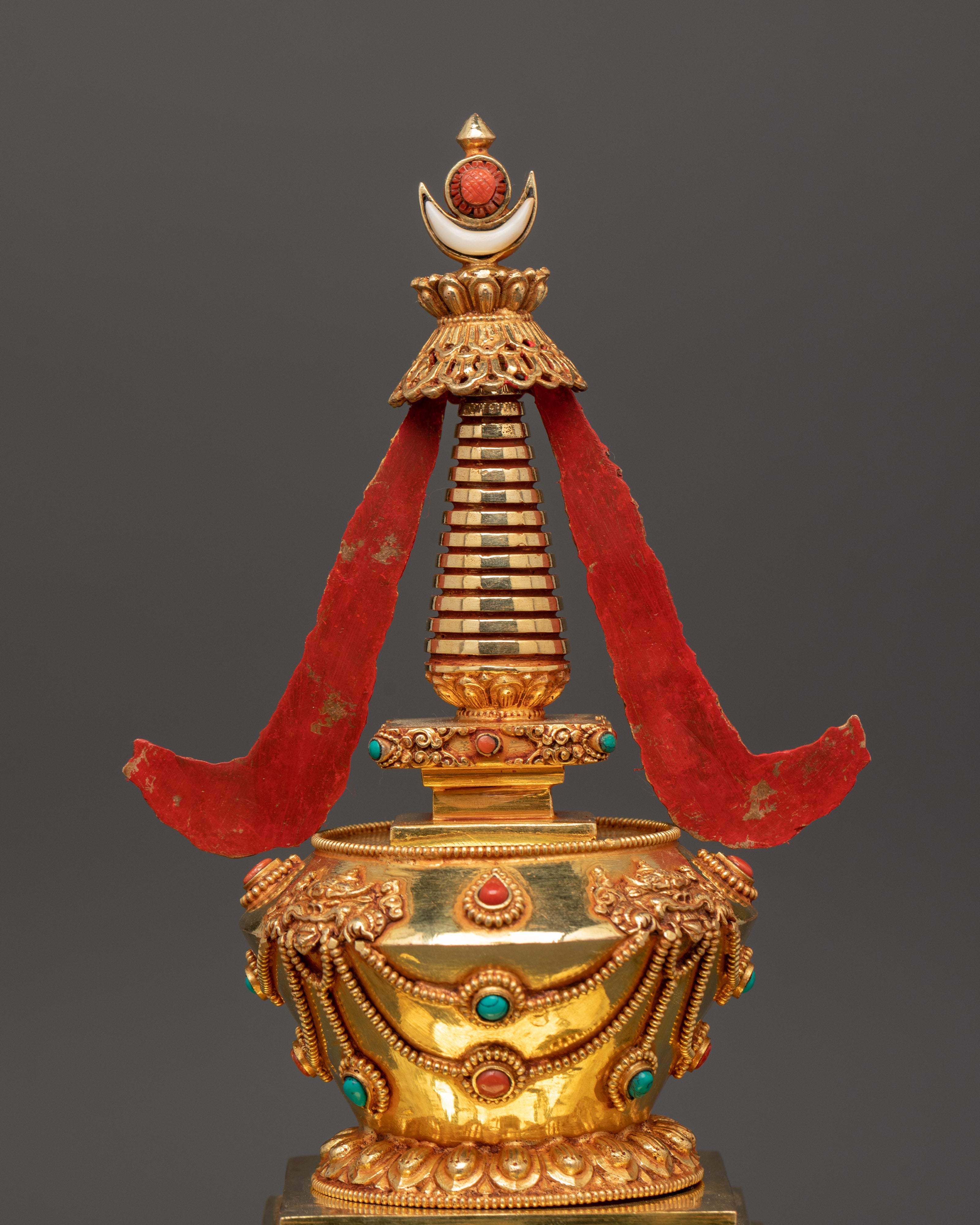 Buddhist Shrine Statue in Copper | Symbol of Enlightenment and Protection