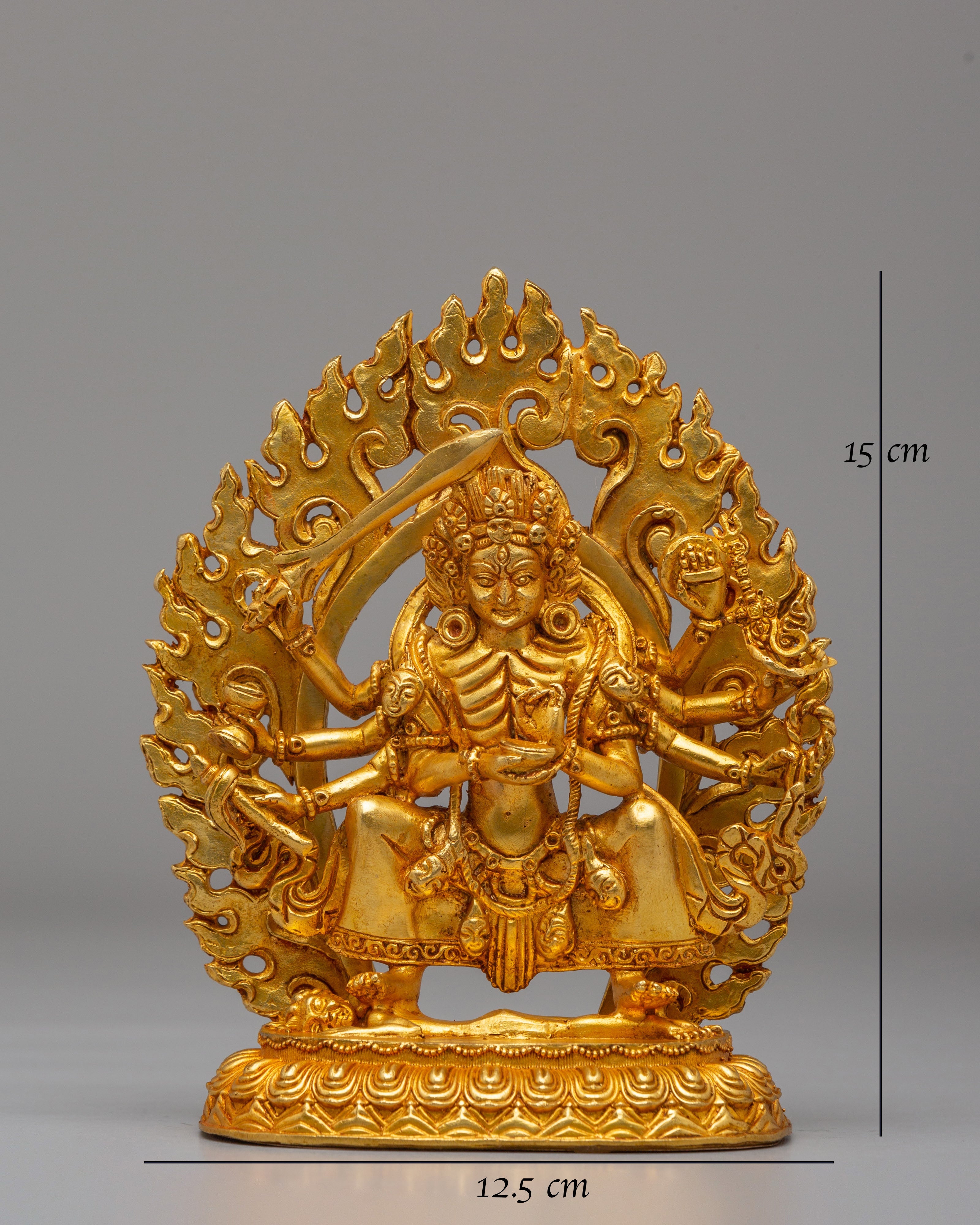 Wrathful Goddess Kali Sculpture | Hindu Goddess Statue