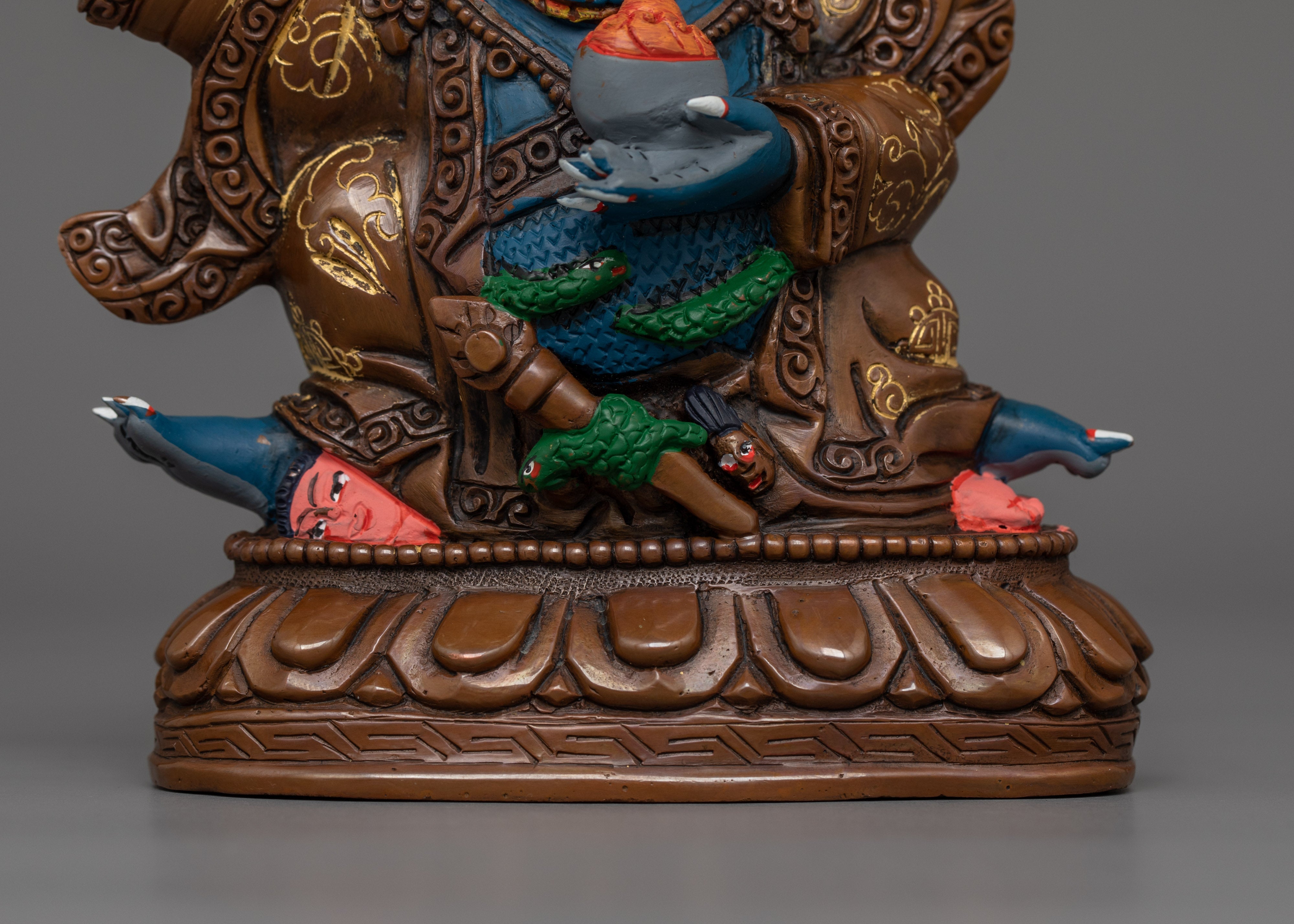 Mahakala Bernakchen Tibetan Deity Figurine | Protector of the Karma Kagyu Lineage