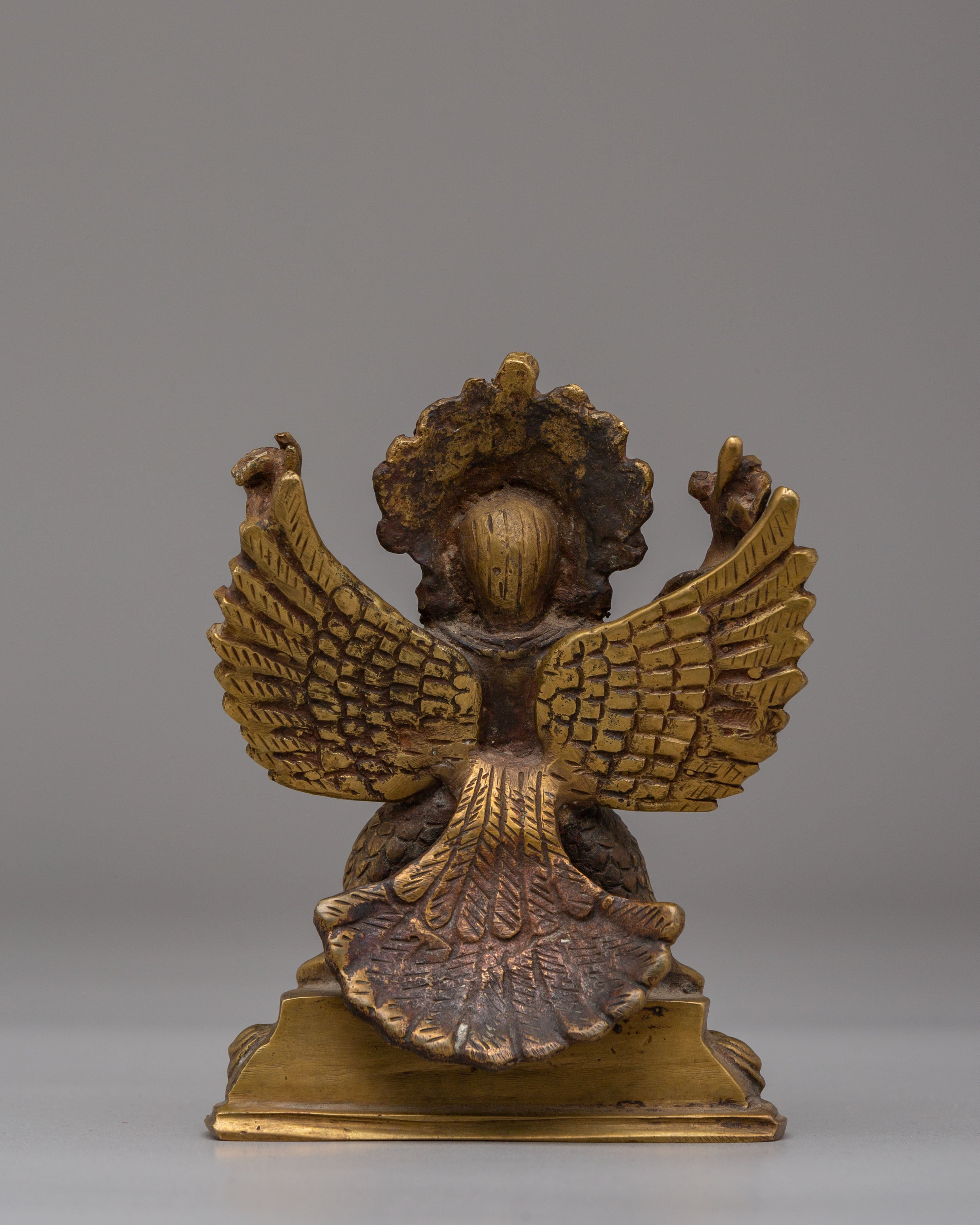 Sacred Guardian Garuda Statue | Handcrafted Brass Deity Figurine