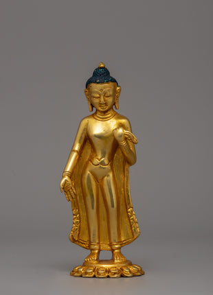 Gold Plated Dipankar Buddha statue