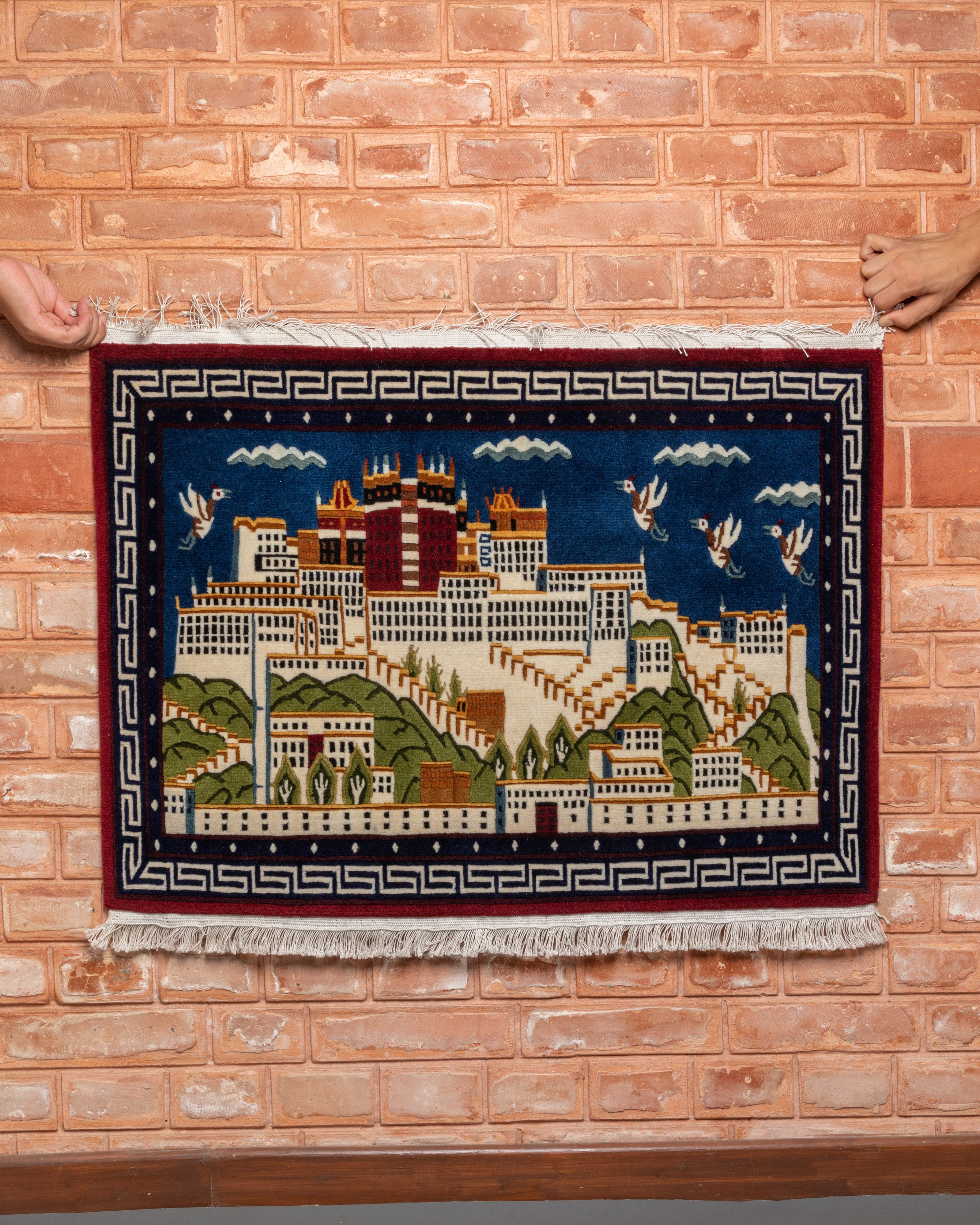 Potala Palace Woven Rug | Tibetan Rug For Home Decor
