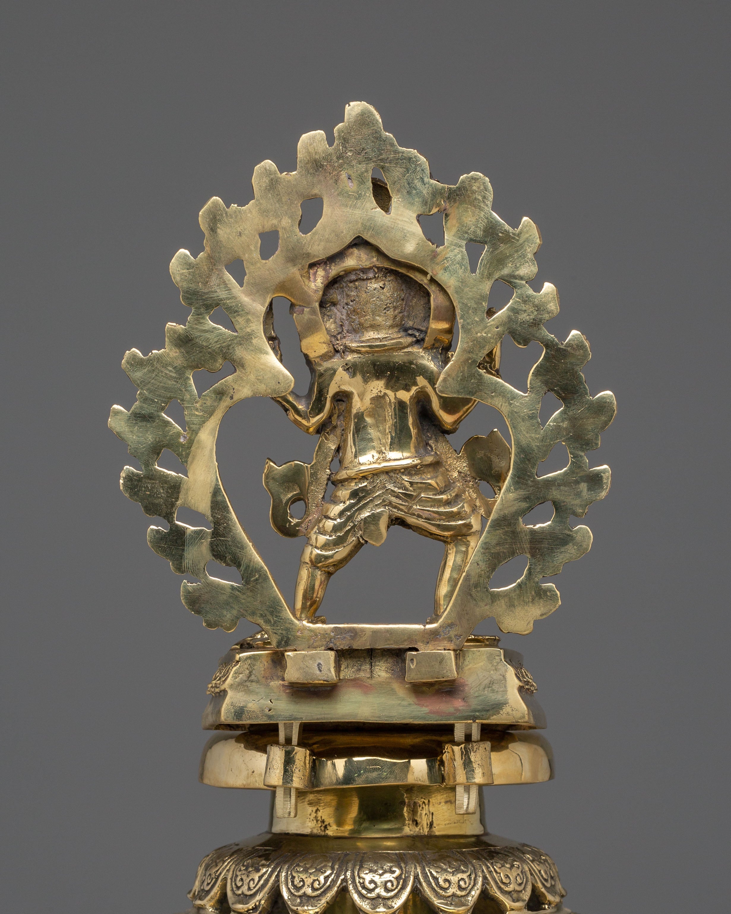 Sacred Brass Oil Lamp Set | Ganesha and Kartikeya Deity Offering Lamps