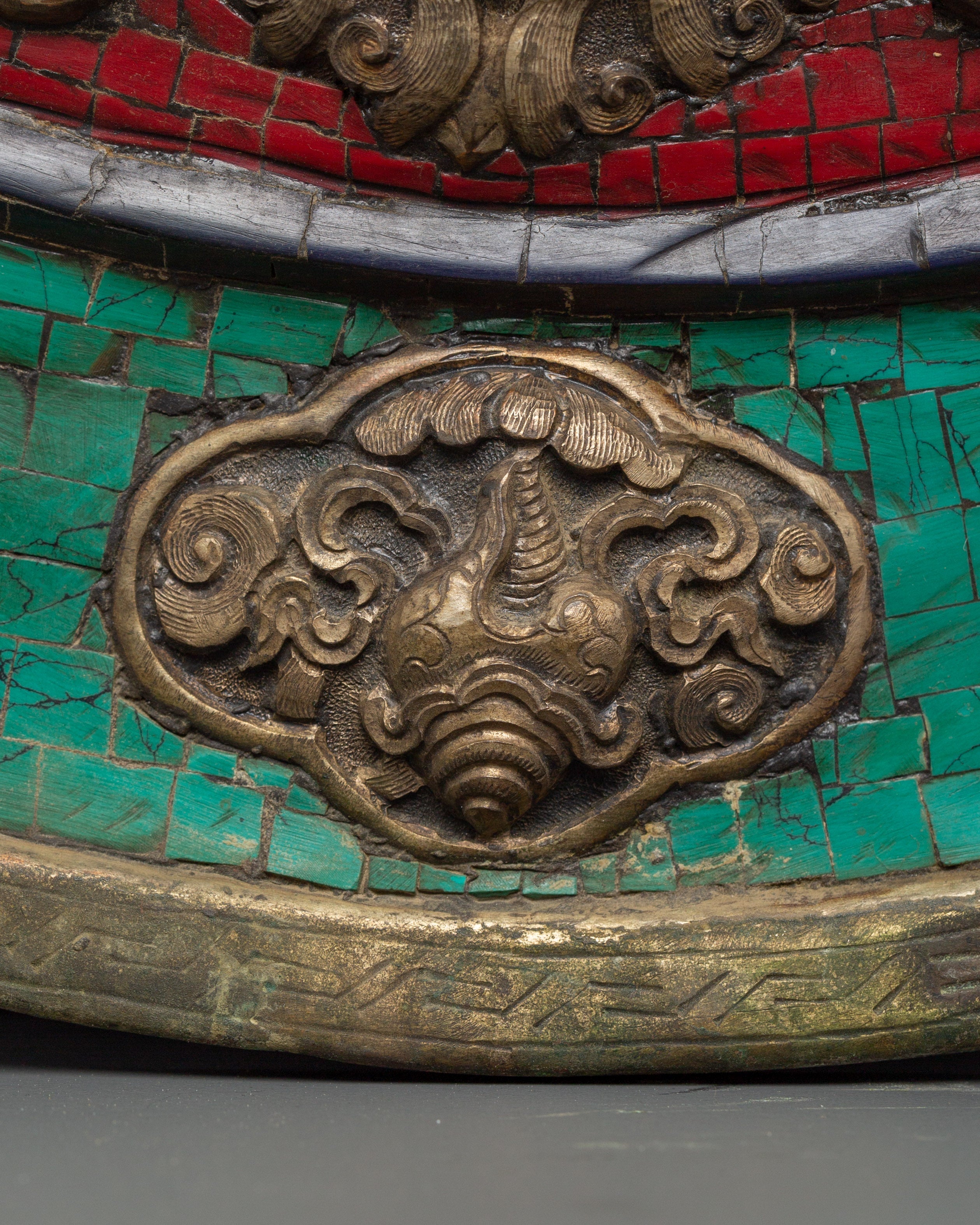 Tibetan wall hanging with turquoise | Sacred Space & Decor