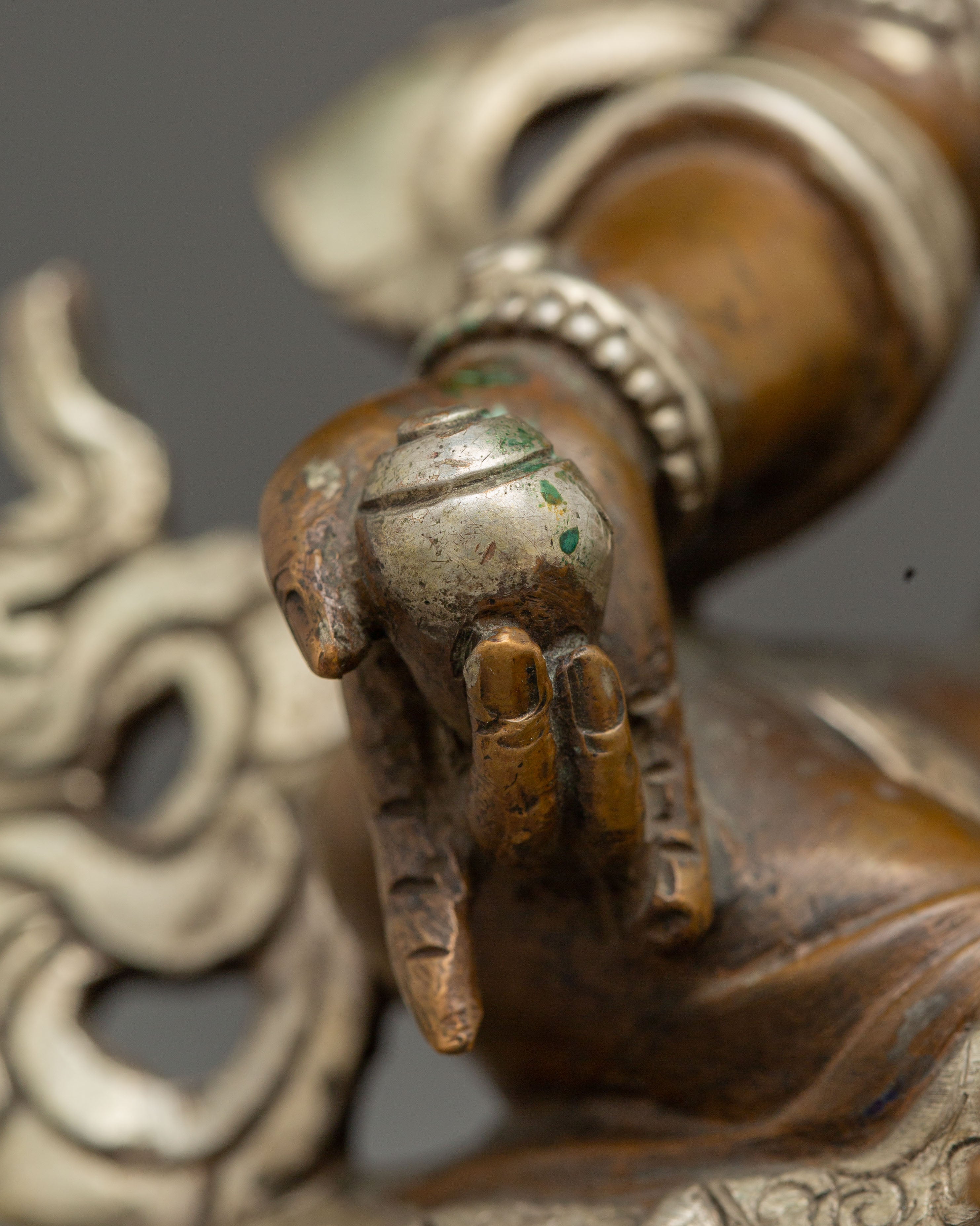 Handmade Copper Statue of Dzambhala | Buddhist Abundance Icon
