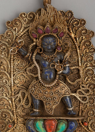 Handcrafted Vajrapani Locket | Symbol of Spiritual Strength and Protection