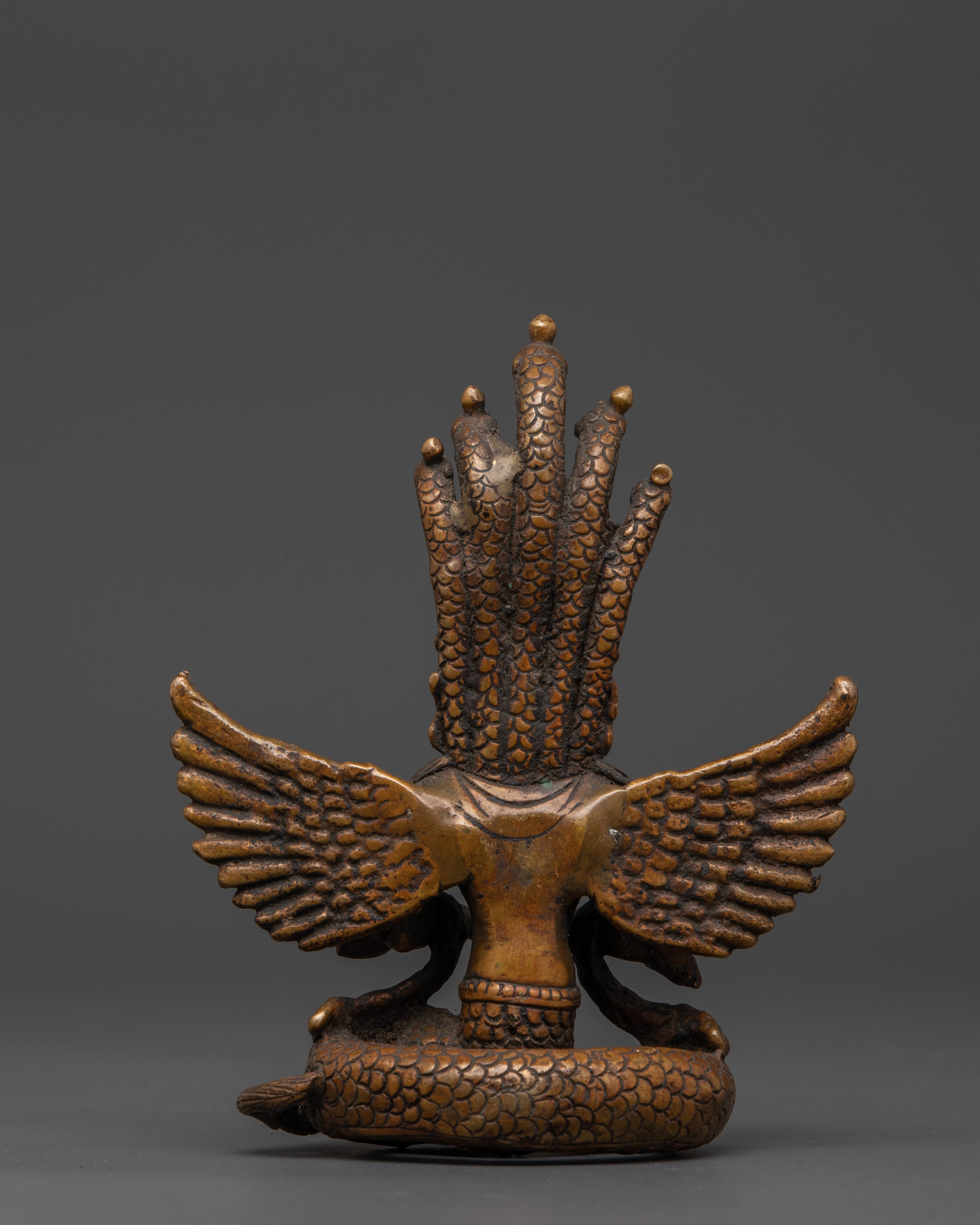 Divine Serpent Deity Naga Kanya Statue | Tibetan Buddhist Snake Goddess Sculpture