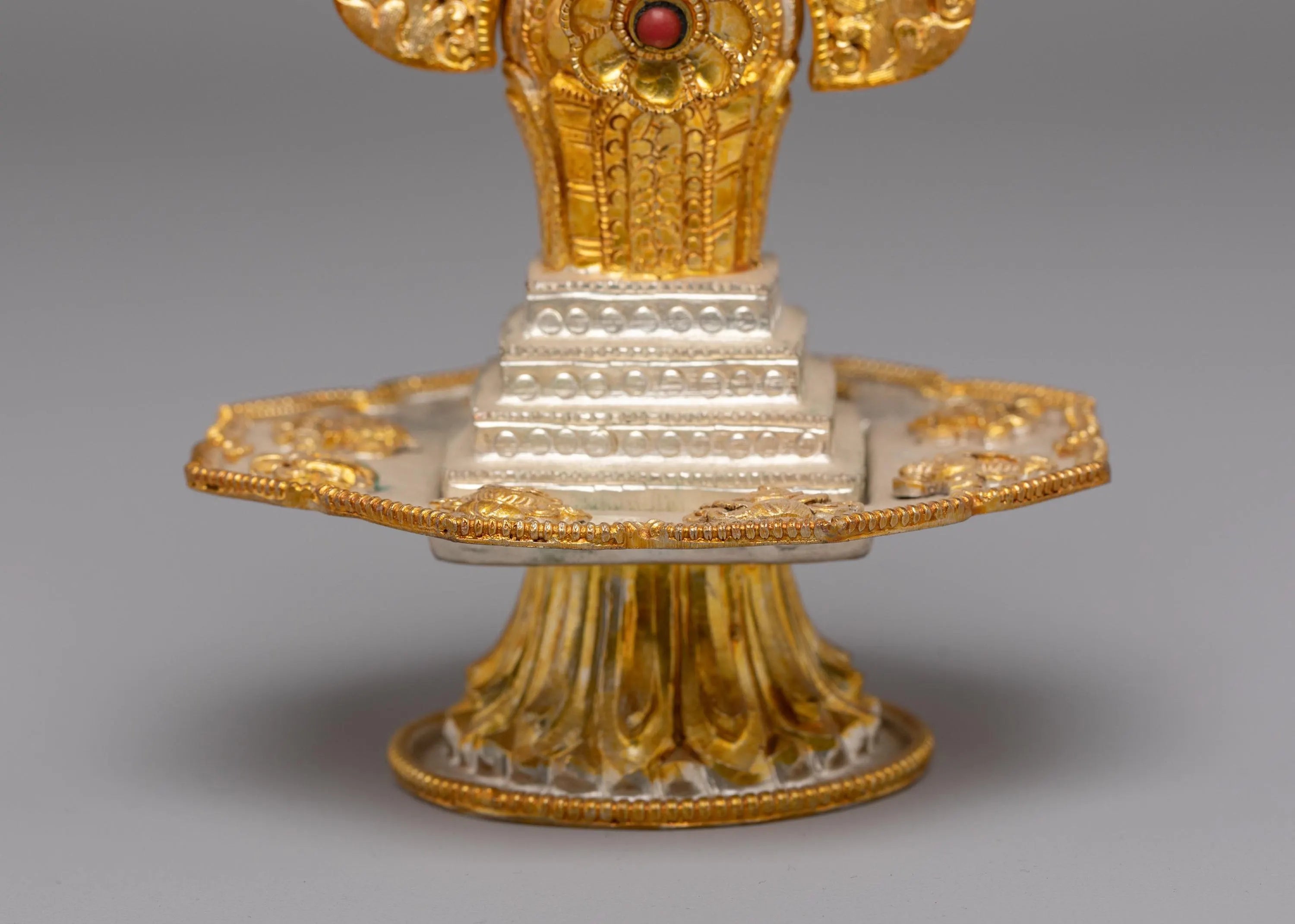 Electro Silver Plated Torma for Offering | Tibetan Buddhist Offering