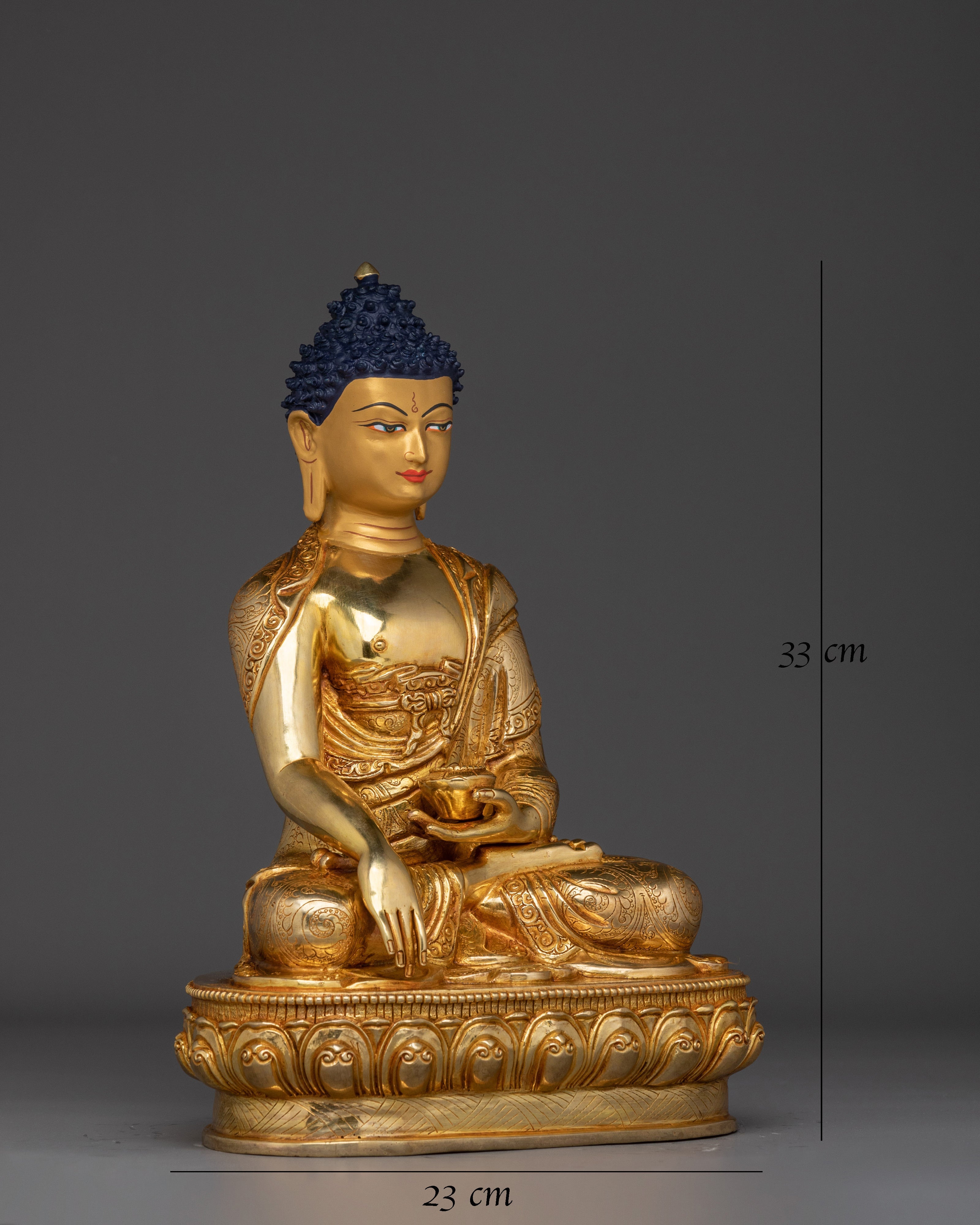 Shakyamuni Buddha Copper Statue for Meditation 