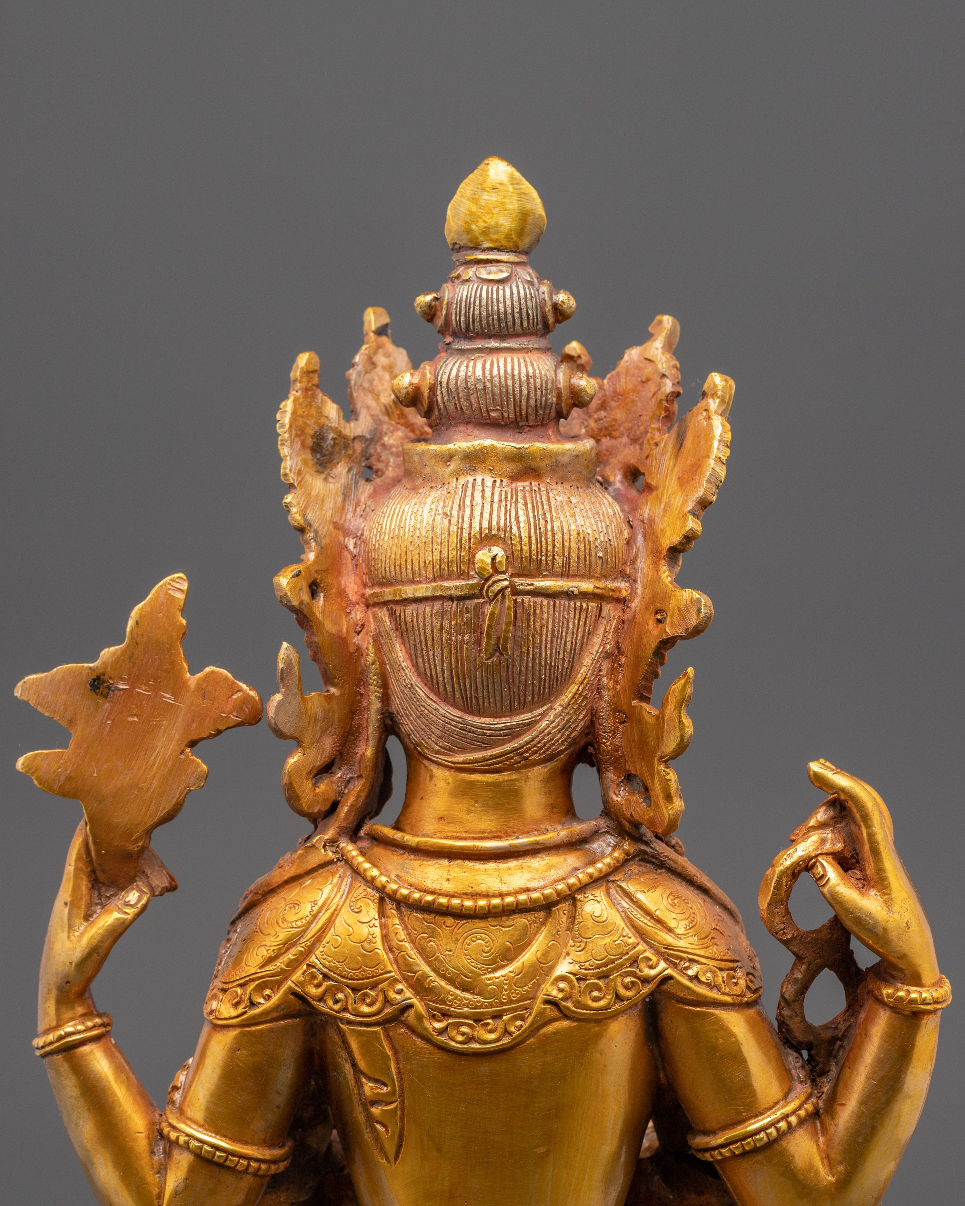 Tibetan Buddhist Chenrezig sculpture | Spiritual Home Decor