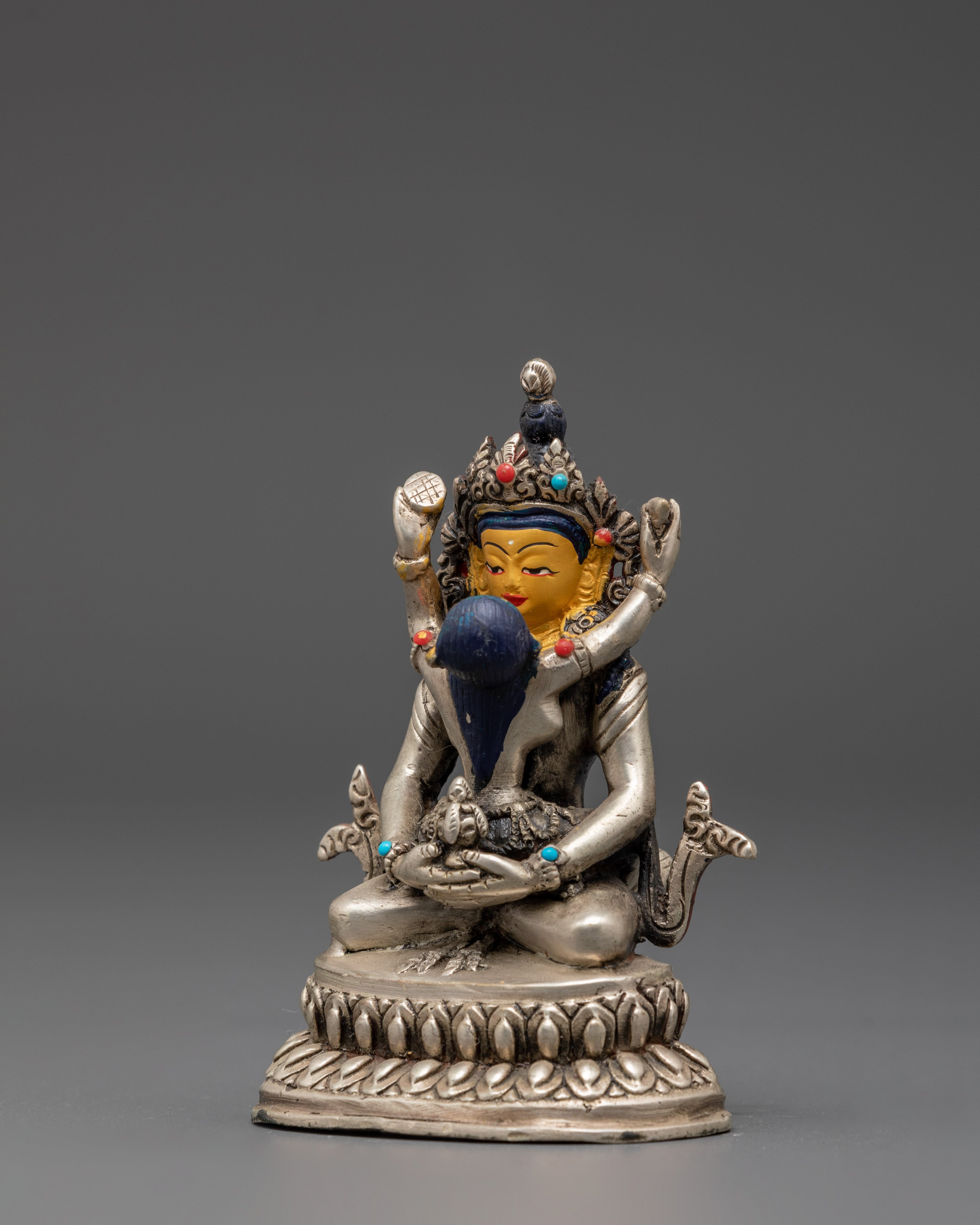 Handmade Amitayus with Consort Statue | Buddhist Tantric Deity