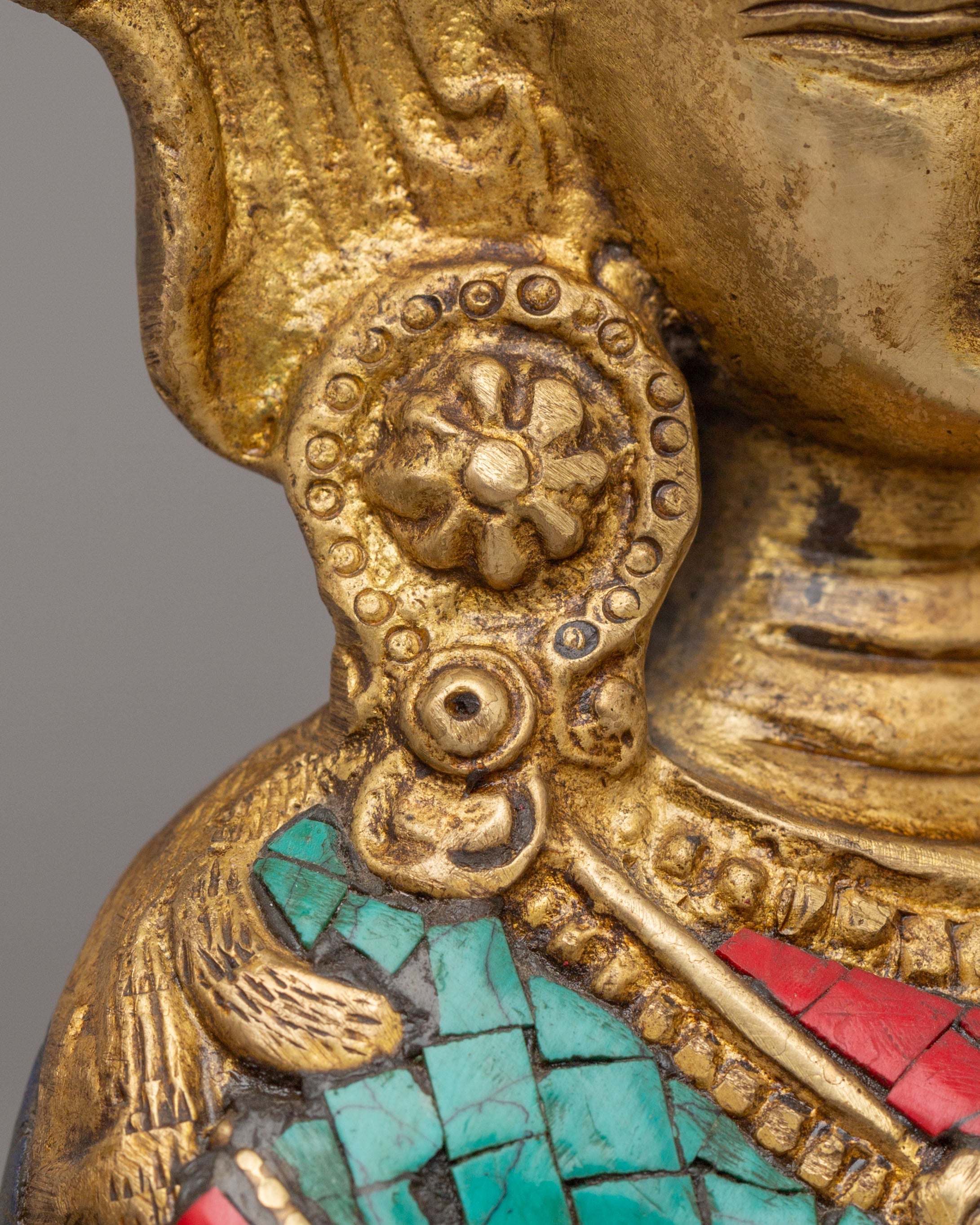 Tibetan Chenrezig Statue for Altar | Buddhist Deity Figurine