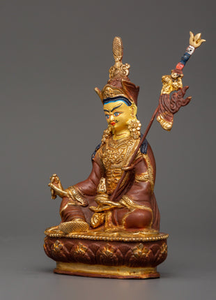 Tibetan Copper Padmasambhava Figure | Spiritual Power &amp; Protection