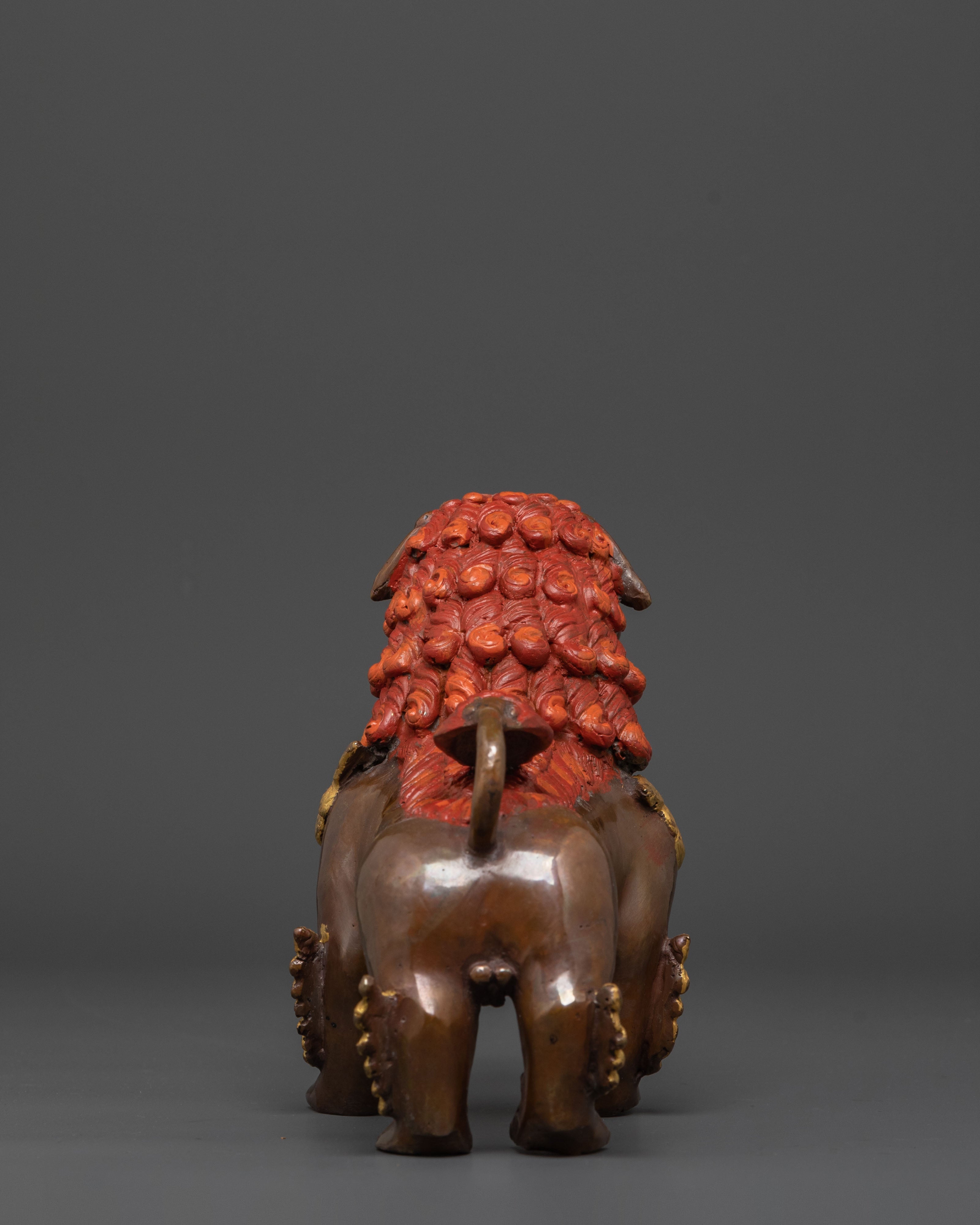 Sacred Buddhist Protector Lion Pair | Tibetan Snow Lion Guardian Statues