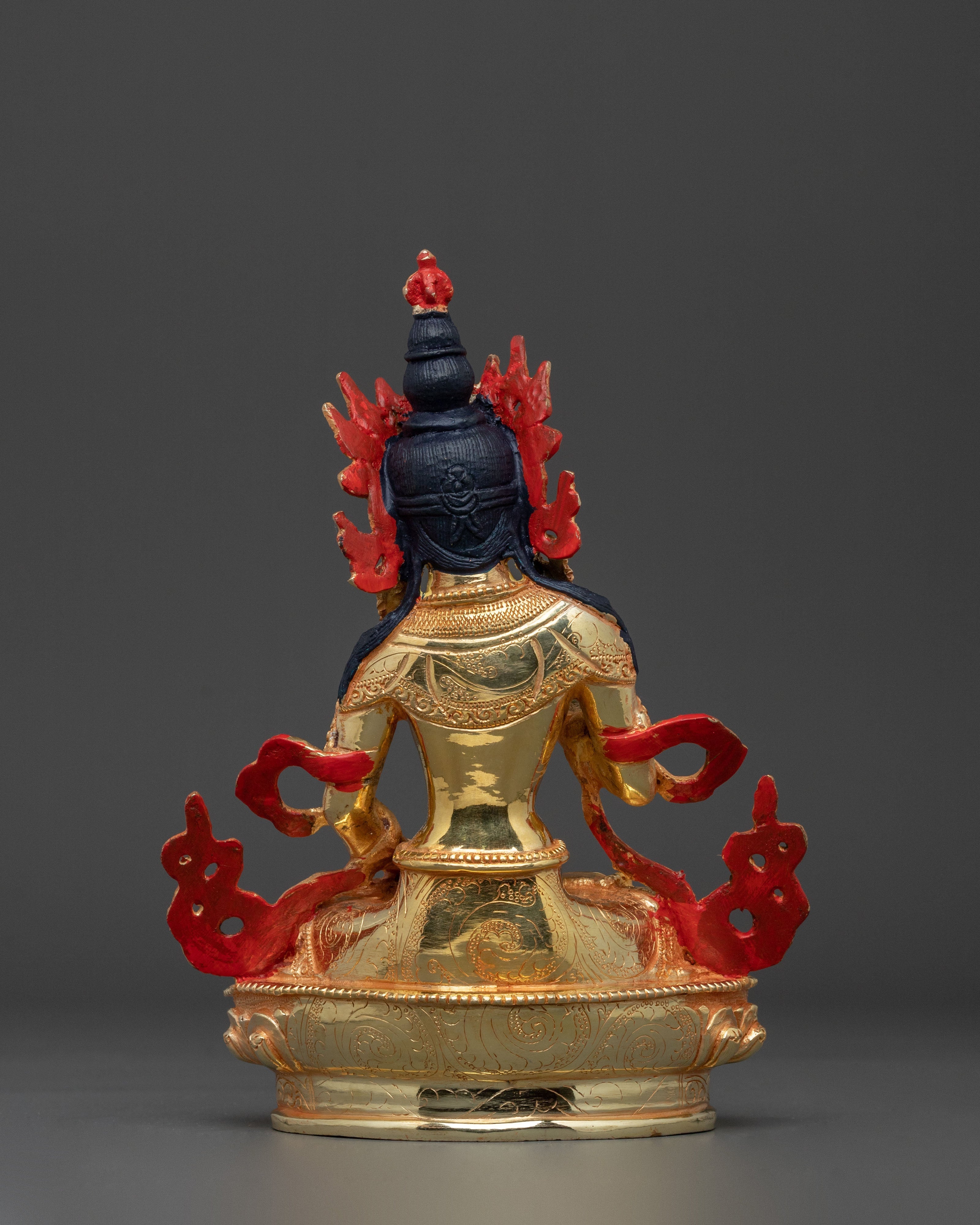 Hand-Carved Vajrasattva Copper Statue |  Buddhist Sacred Art