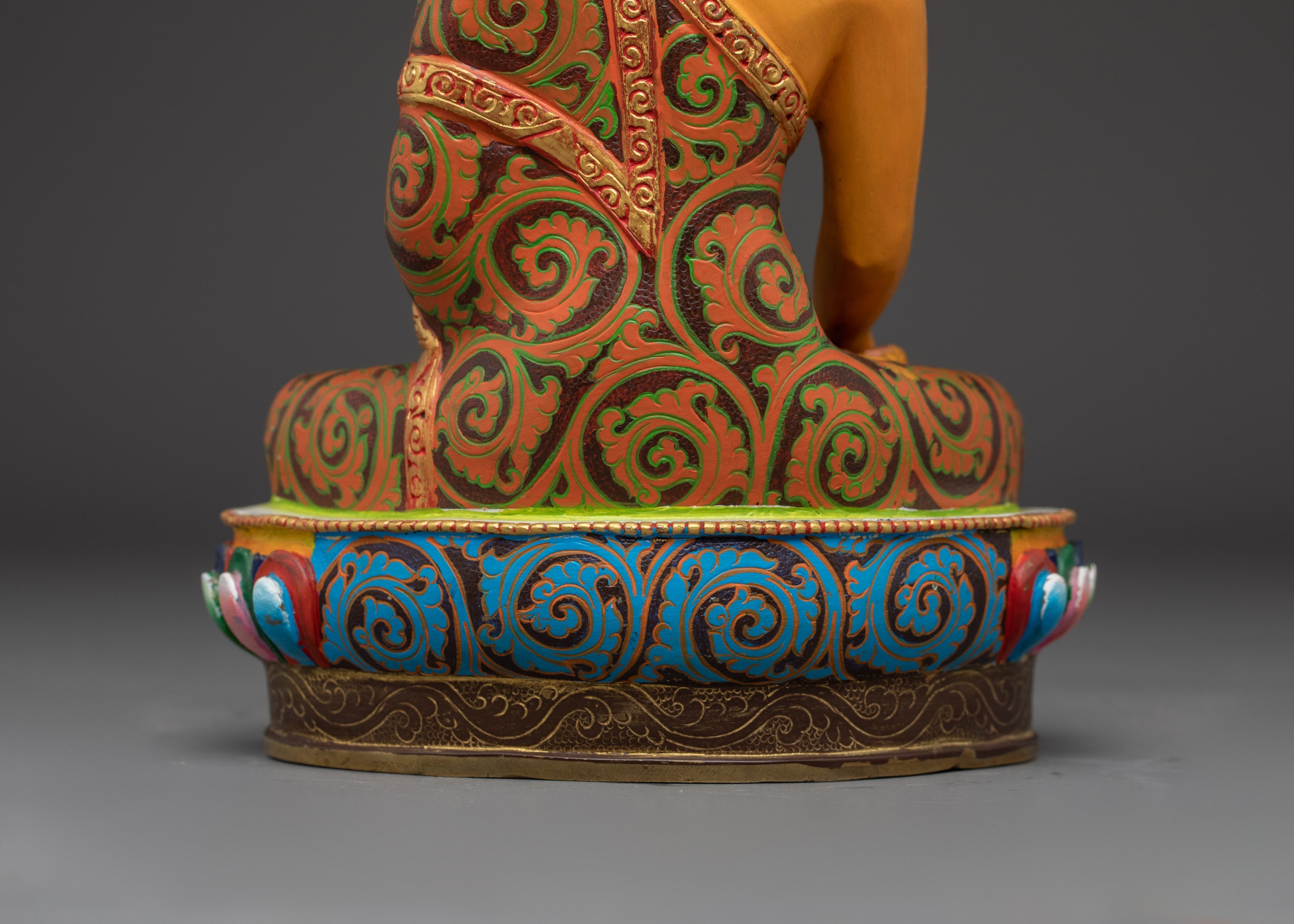 Colorful Three Buddha Statue Set | Wisdom and Peace Decor