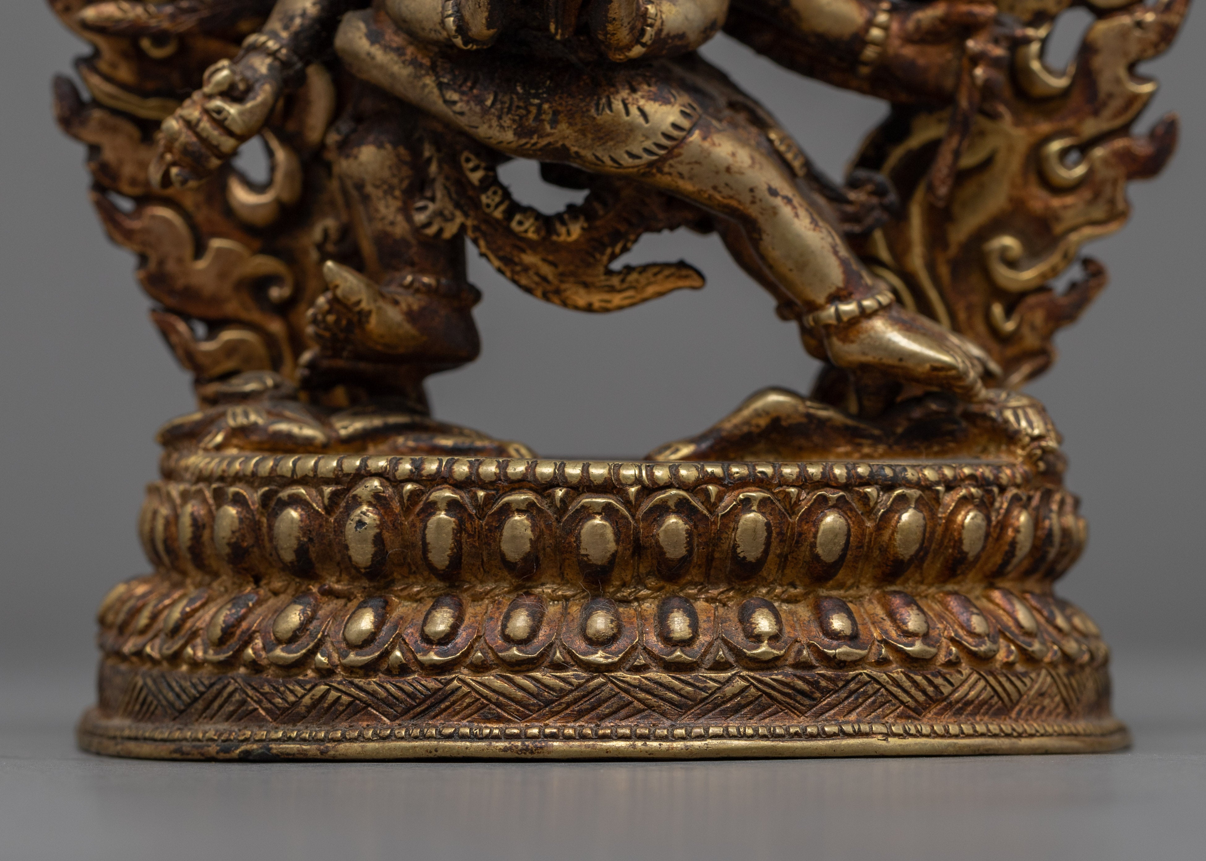 Vajrakilaya Practice Statue | Gold Plated Himalayan Artwork