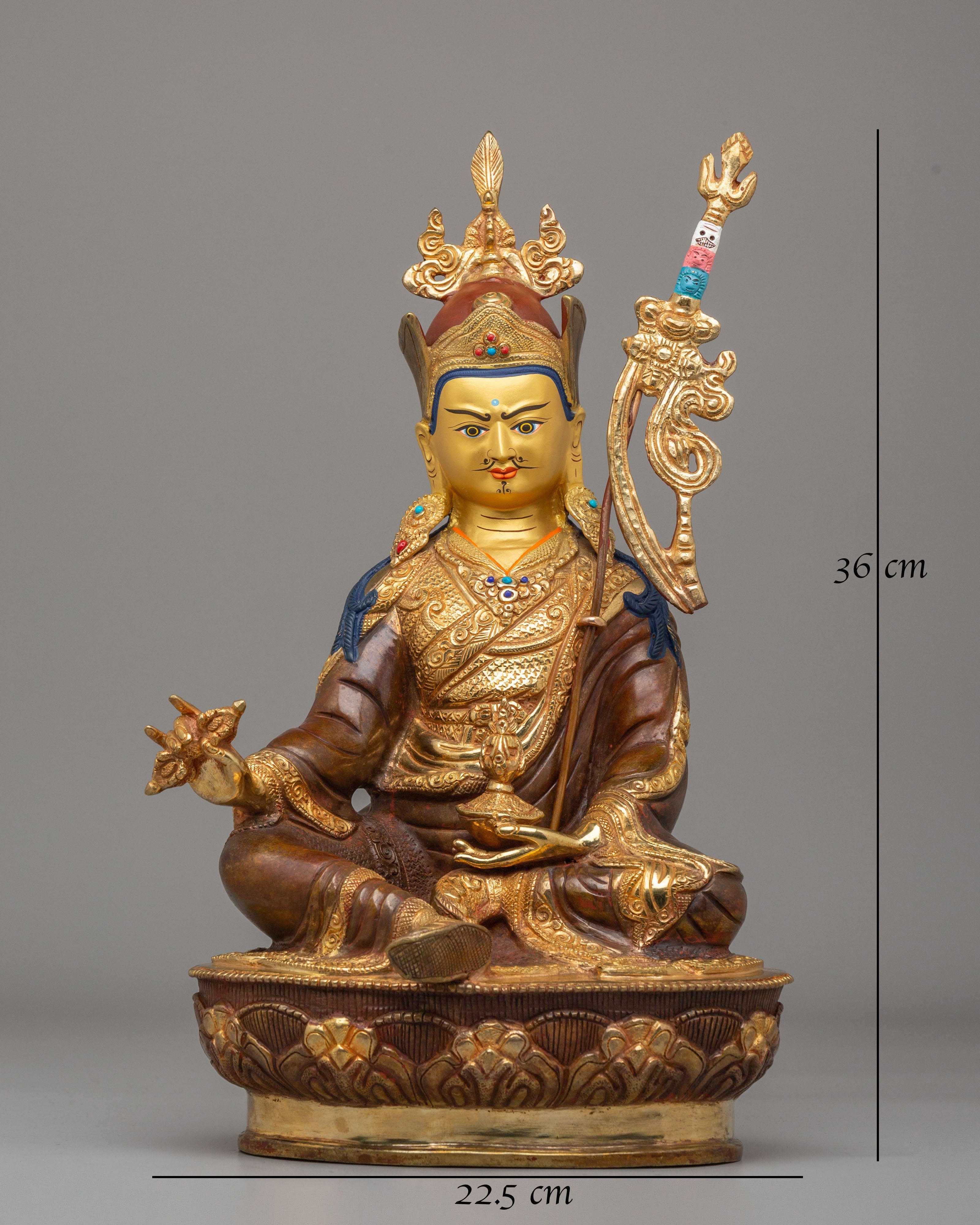 Lotus-Born Master Guru Rinpoche Figurine | Sacred Figure for Spiritual Blessings