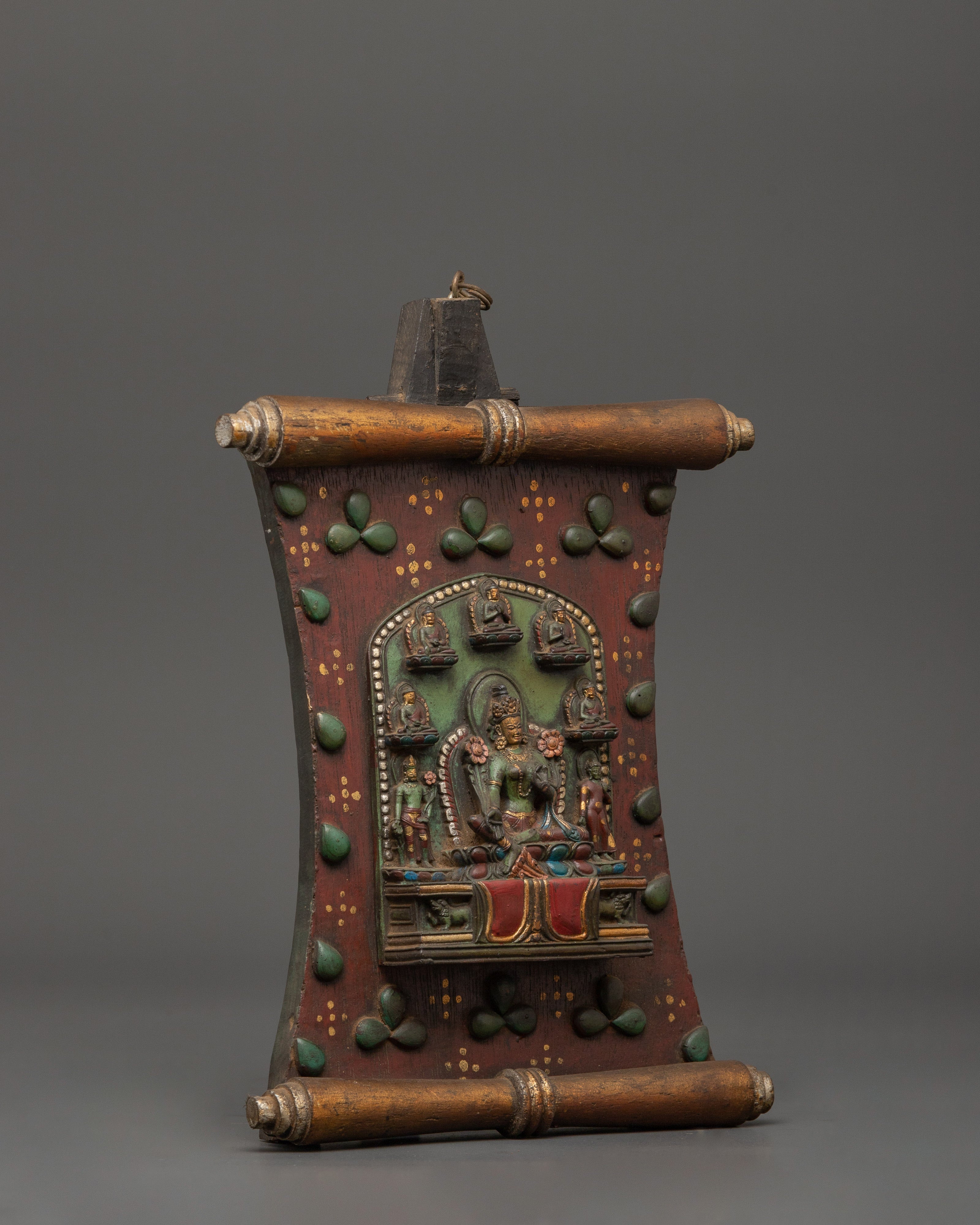 Green Tara Wall Craft Decor | Tibetan Spiritual Art