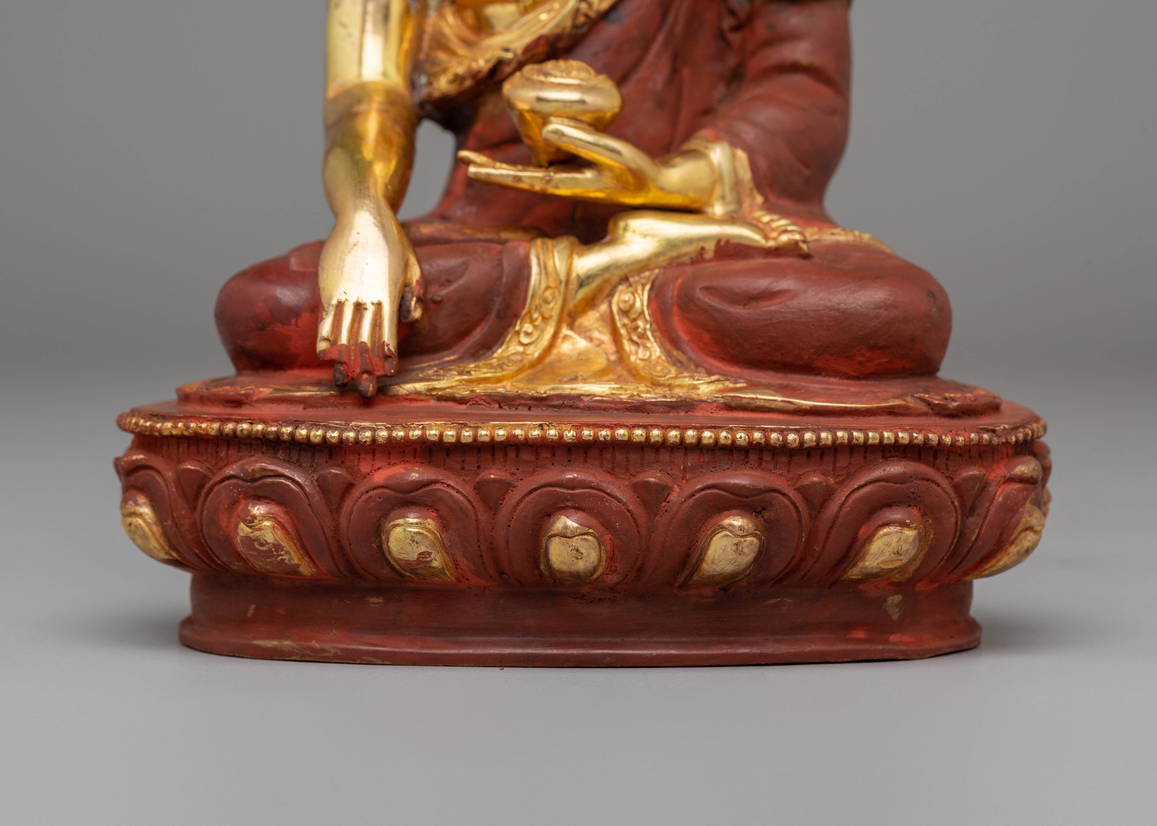 Handcrafted Shakyamuni Buddha Copper Sculpture | Sacred Tibetan Icon