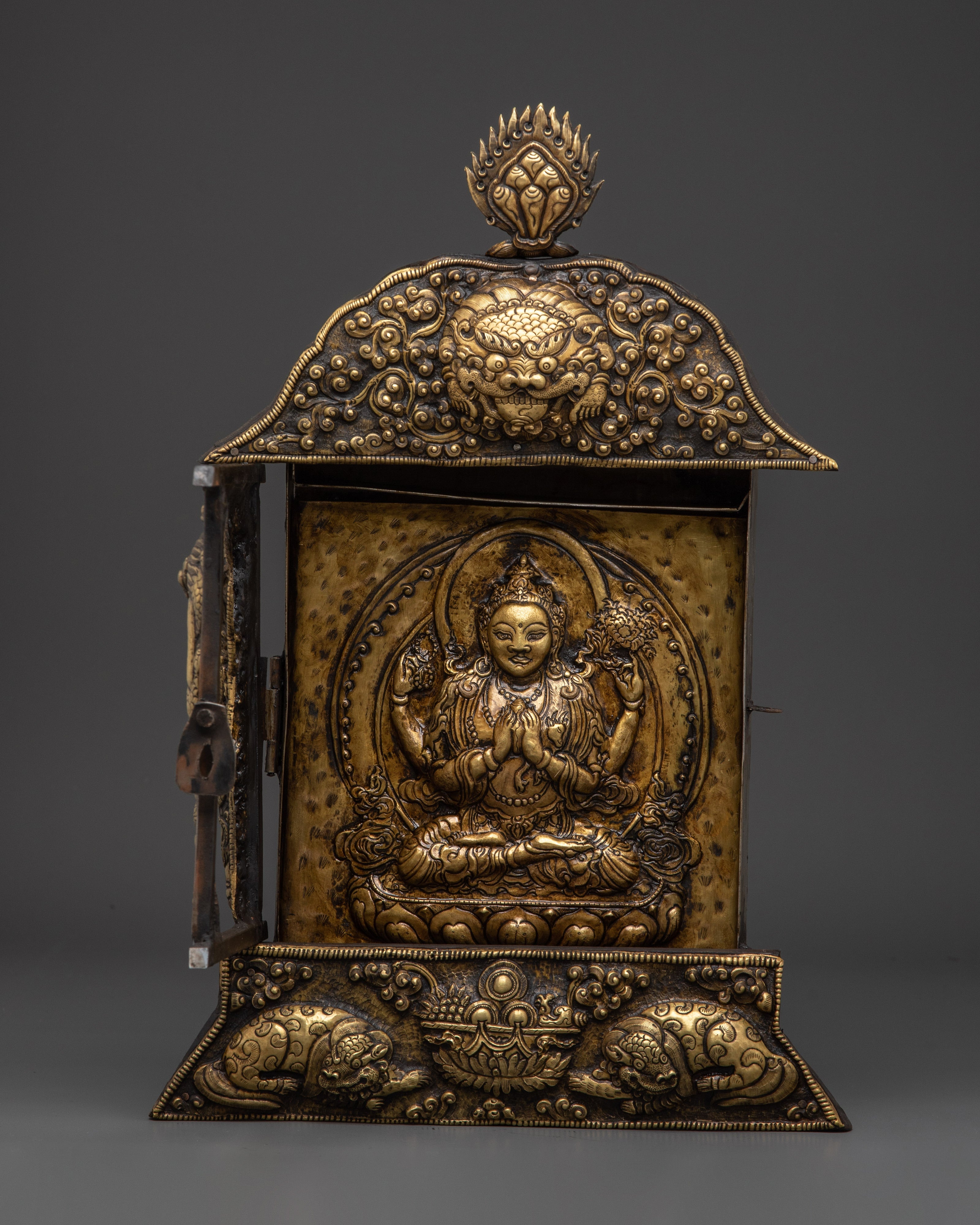 Chenrezig Brass Statue | The Bodhisattva of Compassion