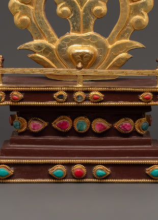 Tibetan Melong Home Decor | Copper Home Altar Art