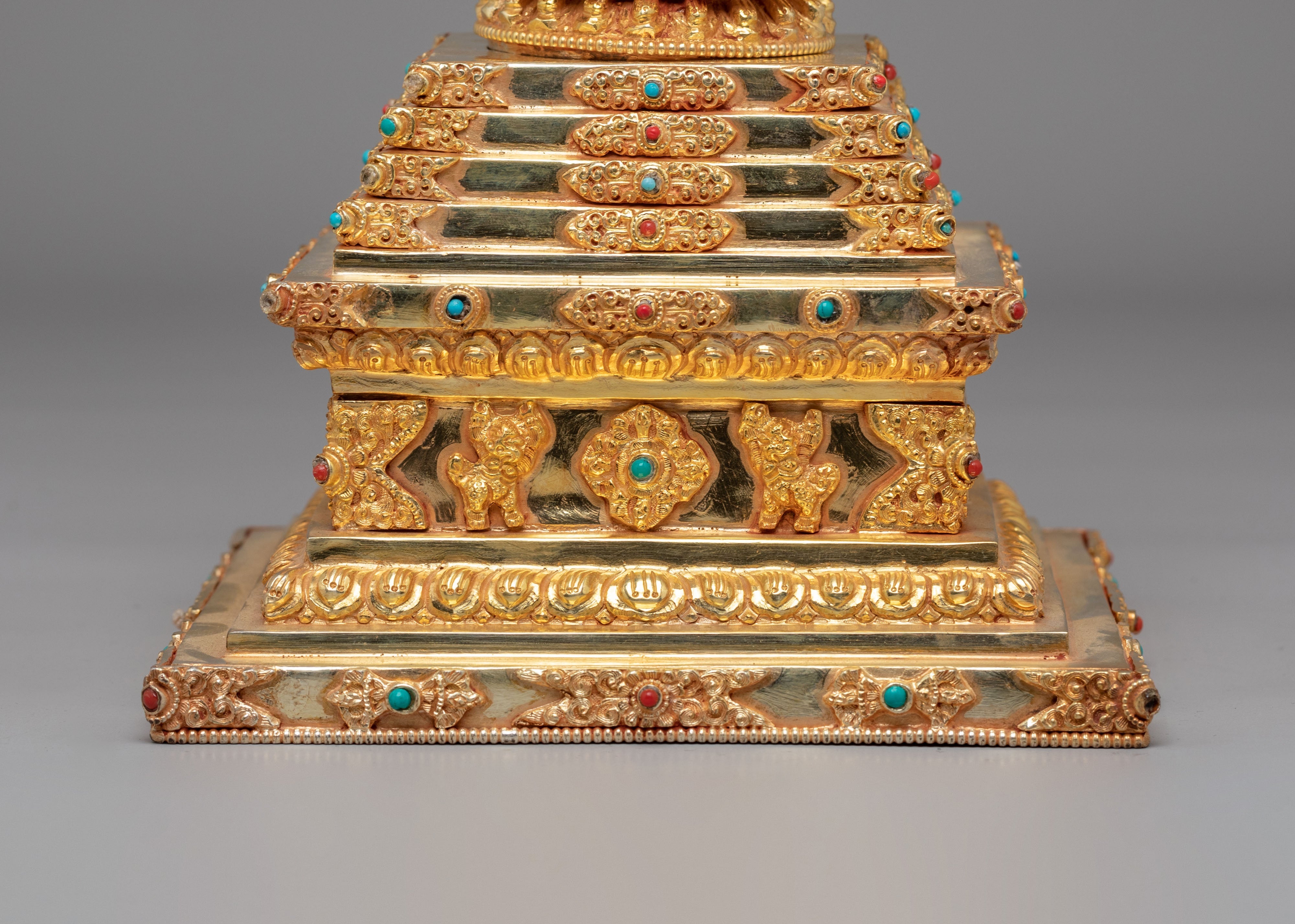Handcrafted Enlightenment Chorten Stupa | Tibetan Spiritual Symbol