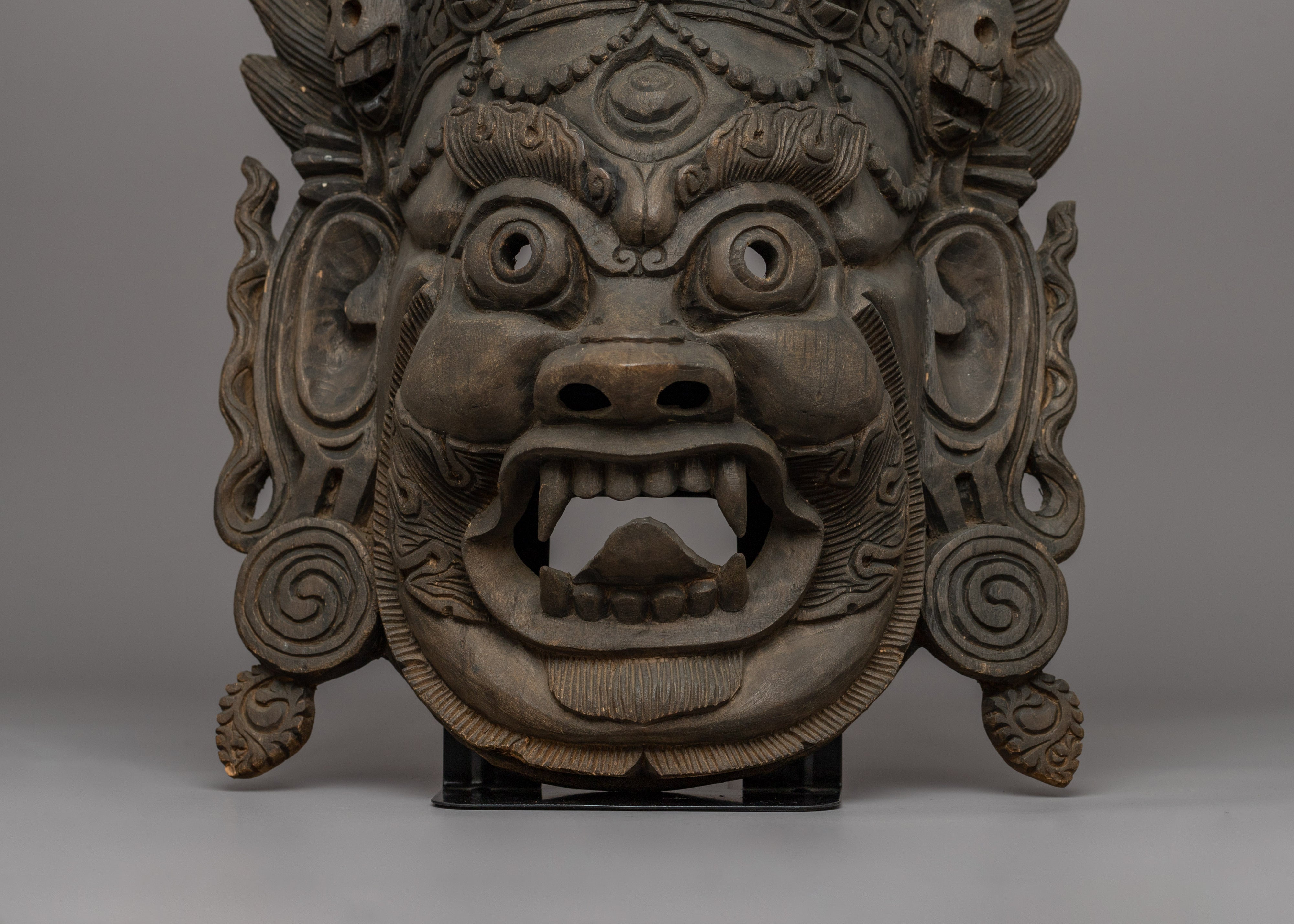 Wooden Bhairava Mask | Rituals Wall Decor
