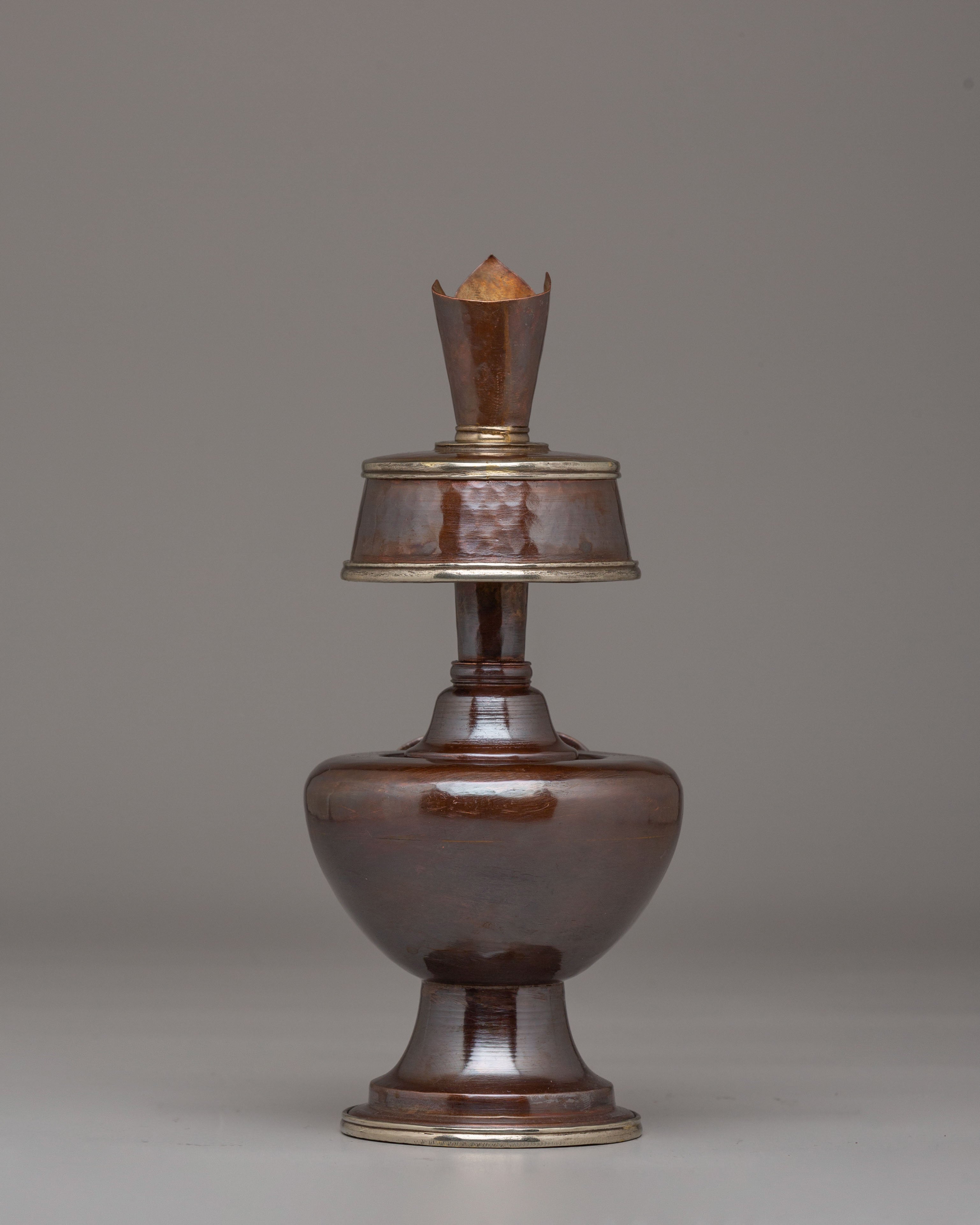 Tibetan Bhumba For Ritual | Handcrafted Sacred Offering Vessel