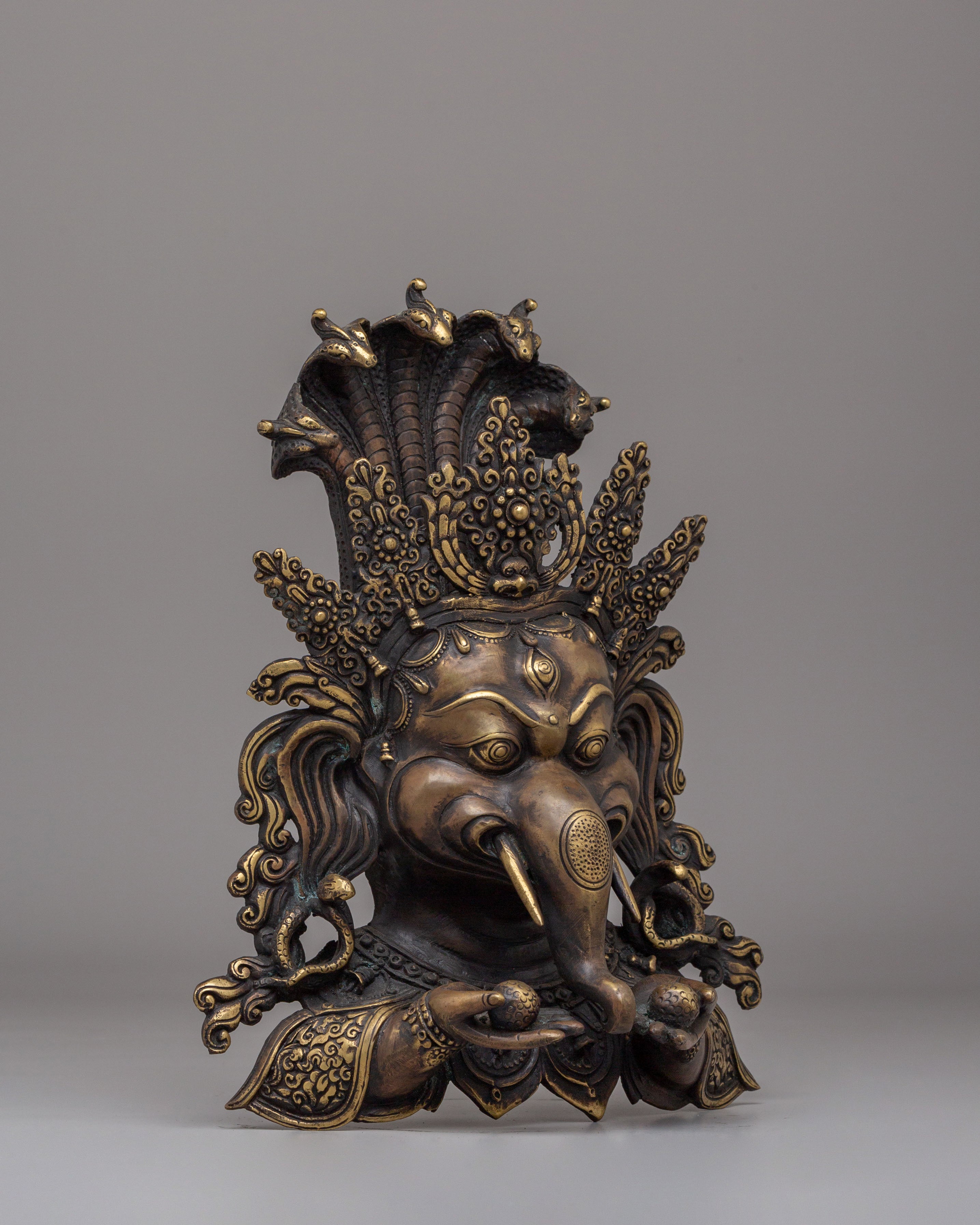 Handmade Ganesh Head for Decor | Traditional Hindu Artwork