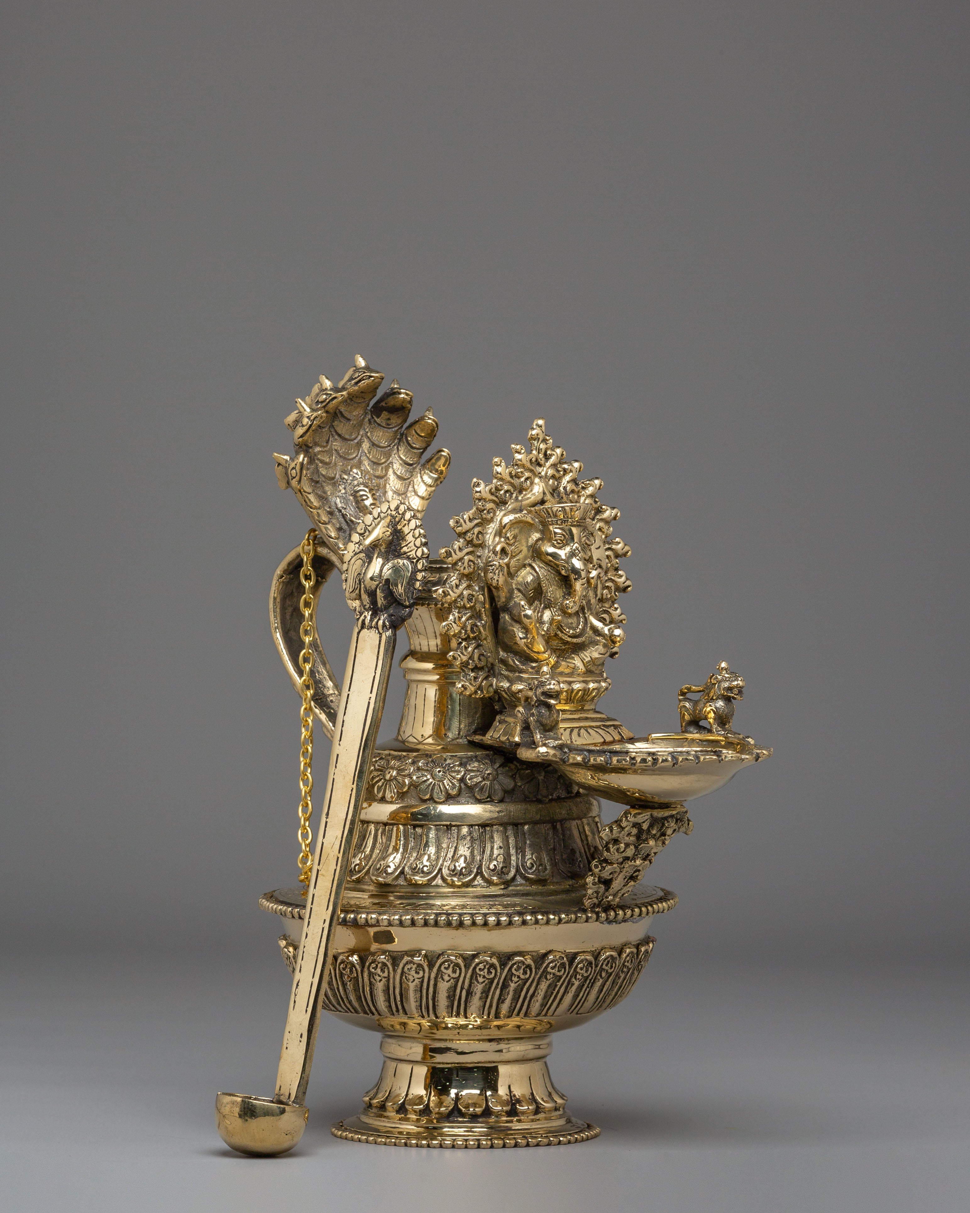 Sukunda Oil Lamp | Handcrafted Brass Ganesh Deepa
