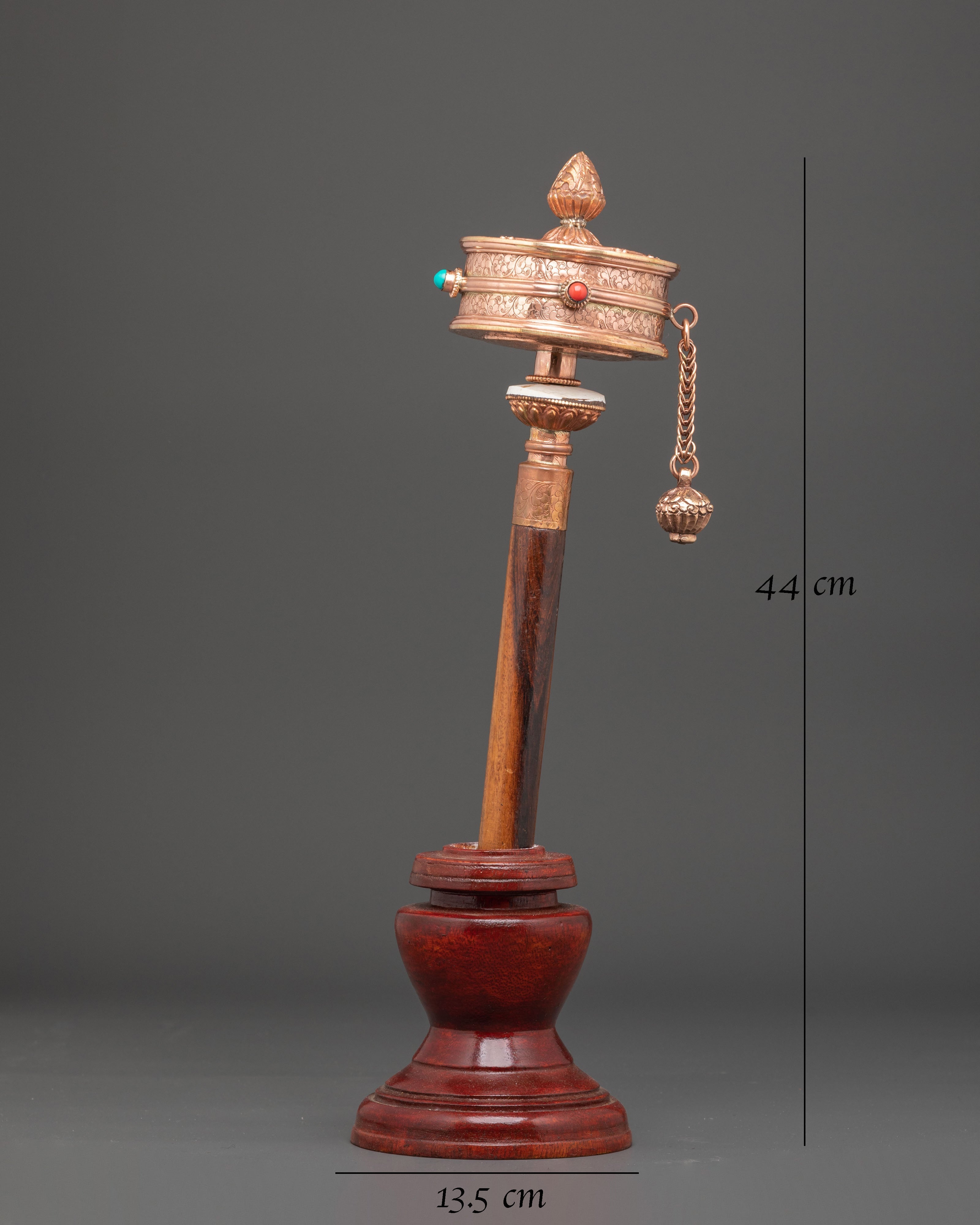 Healing Handheld Prayer Wheel | Ritual Tool for Meditation