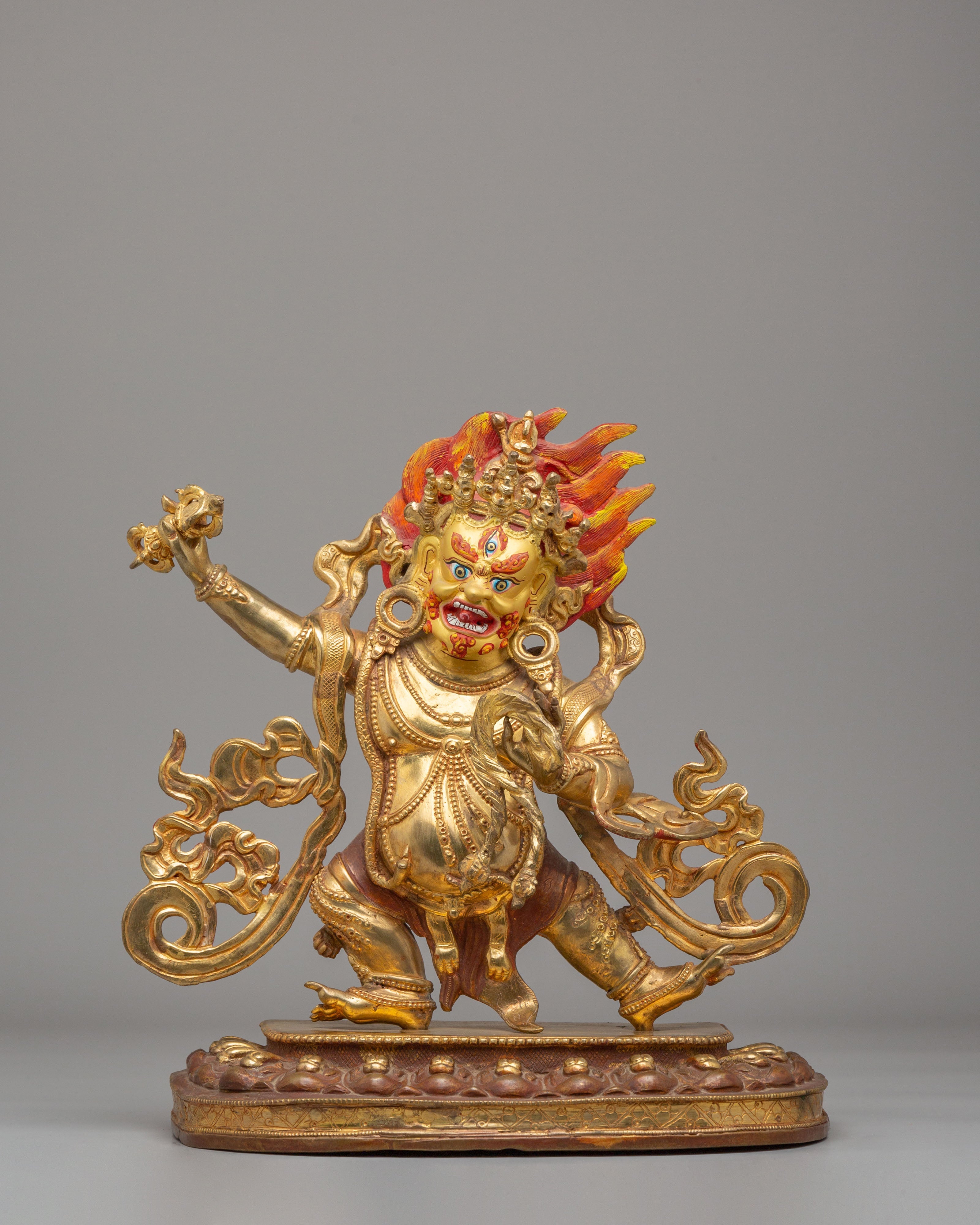 Traditional Vajrapani Spiritual Sculpture | Tibetan Buddha of Power