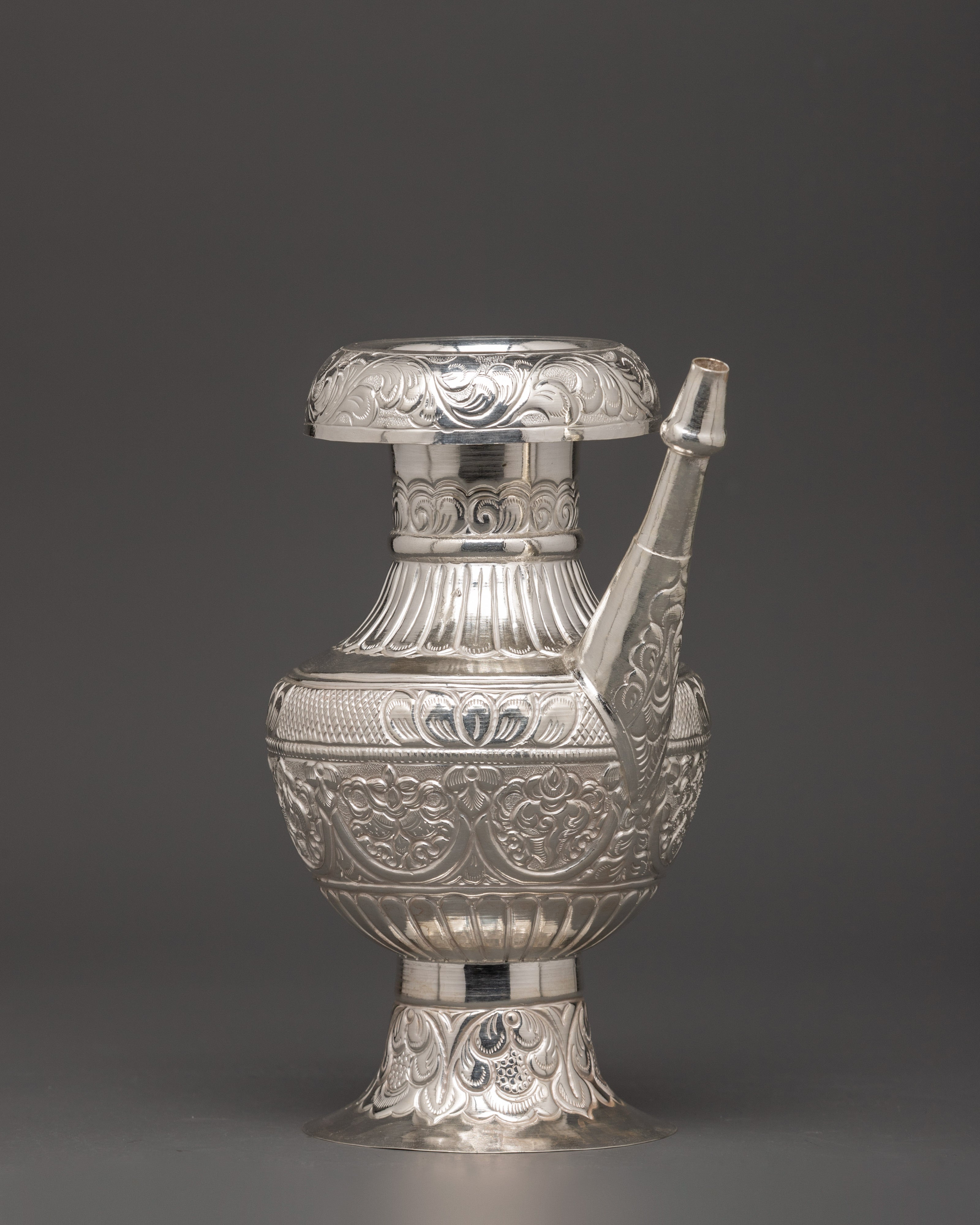 Karuwa Traditional Vessel | Water Offering Pure Silver Karuwa