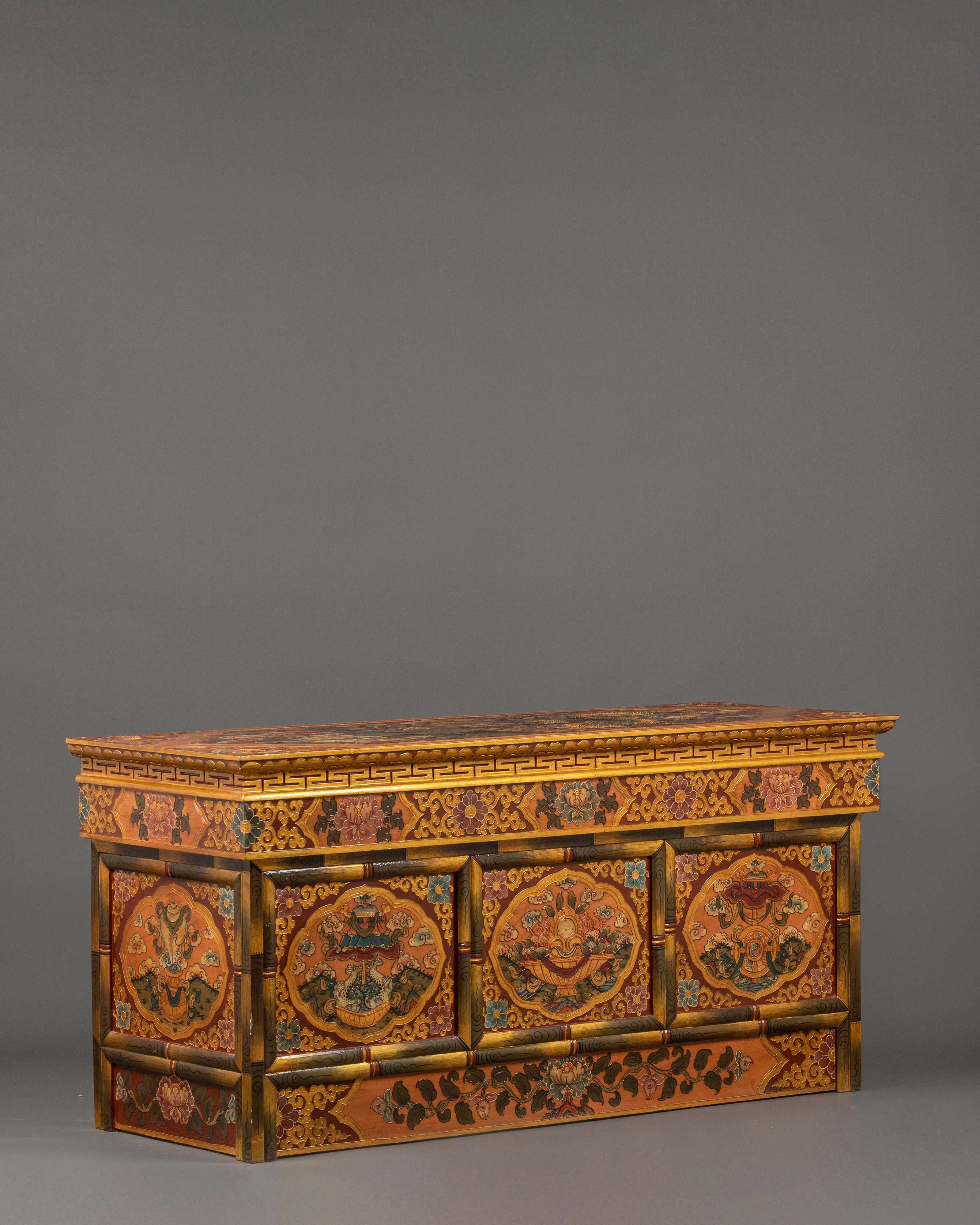 Traditional Tibetan Folding Table | Rituals & Spiritual Spaces