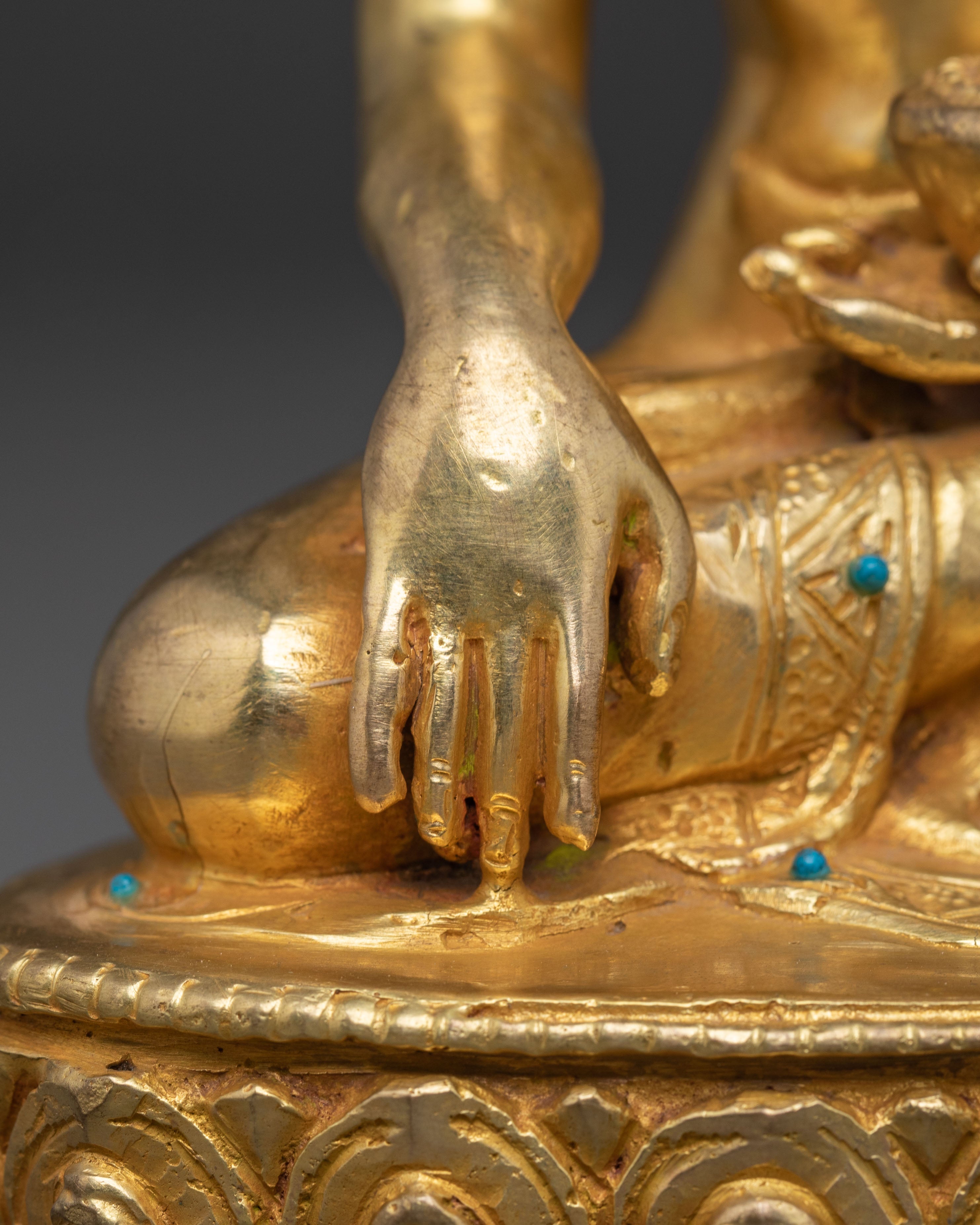 Handcrafted Radiant Artwork of Buddha Shakyamuni | Historical Enlightened One