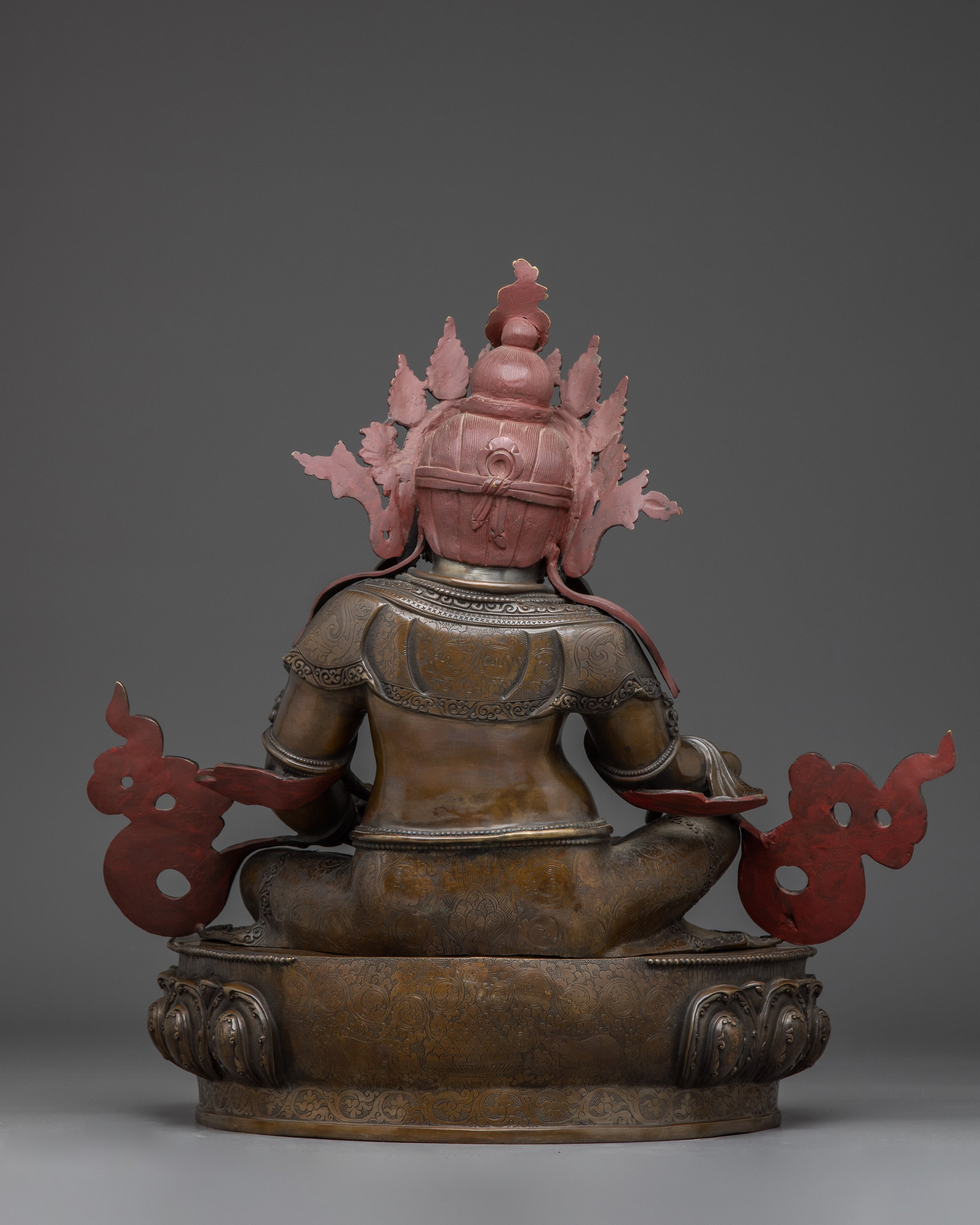 Black Oxidized Dzambhala Statue | Tibetan Wealth Deity