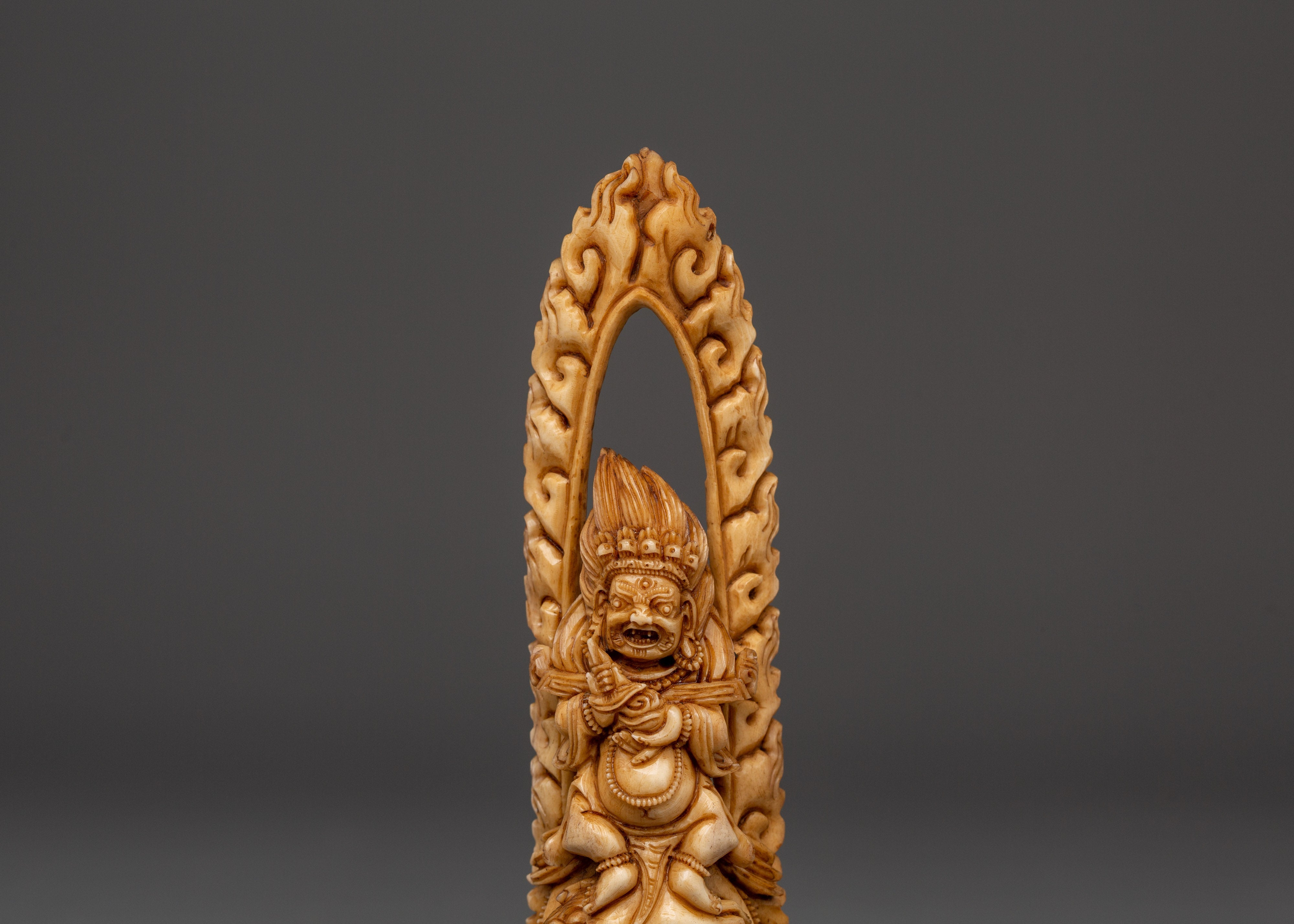 Mahakala Tantric Sculpture | Tibetan Protector Deity Statue