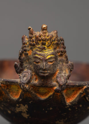 Kapala Ritual Sacred Tool | Unique Handmade Spiritual Kapala Bowl