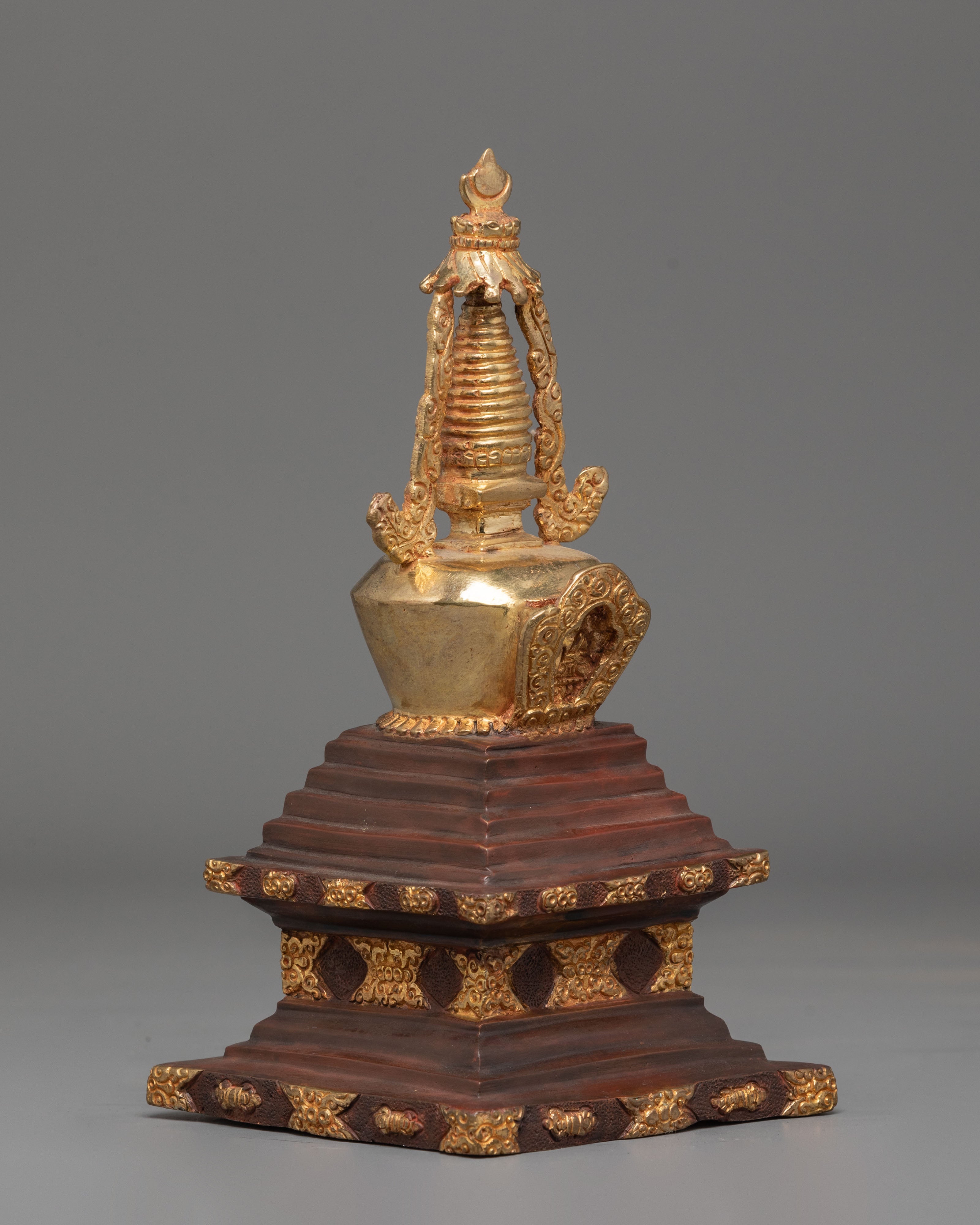 Handcrafted Himalayan Stupa Monument | Buddhist Sacred Reliquary