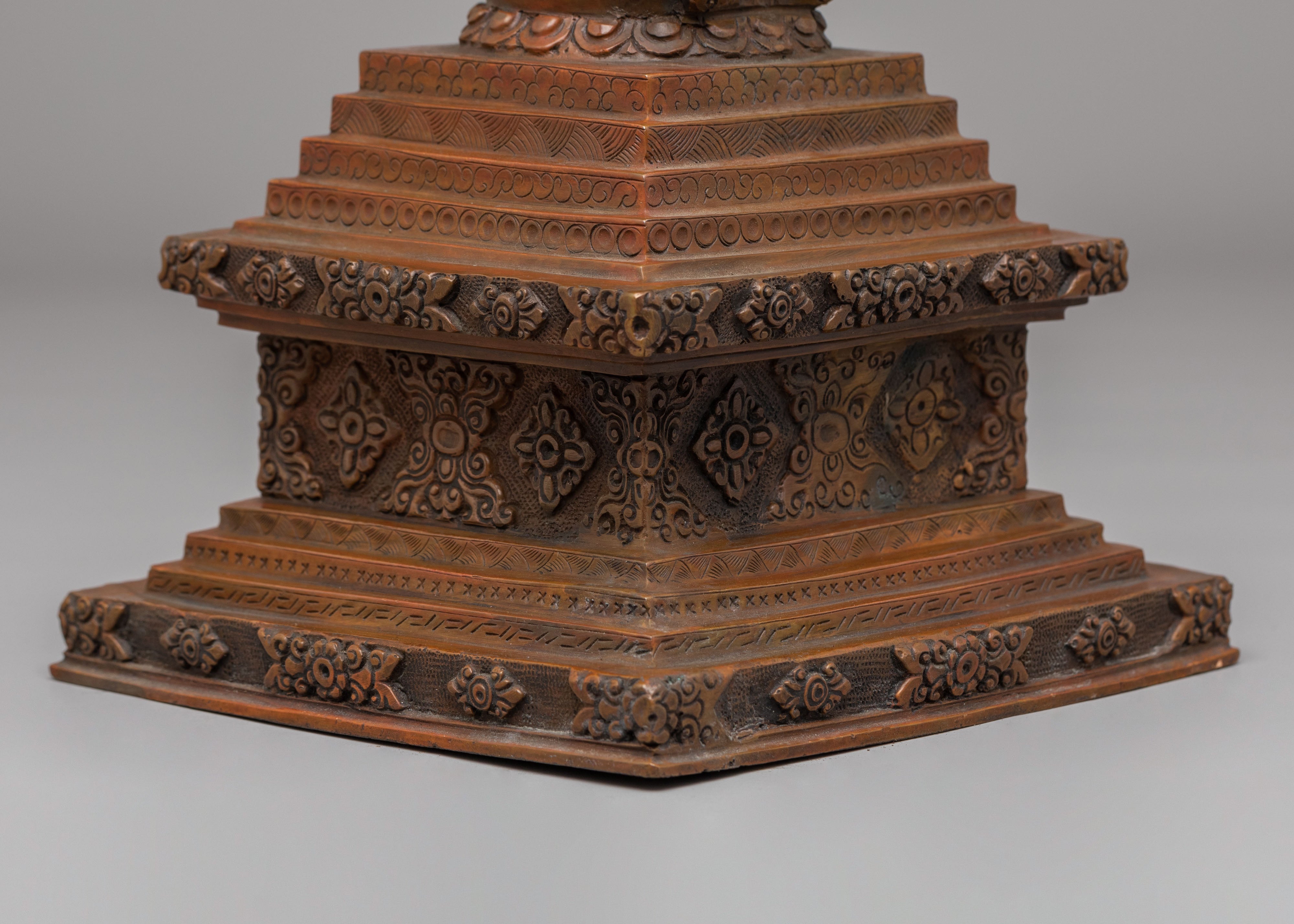 Handcrafted Stupa Set | Traditional Tibetan Ritual Stupas for Meditation