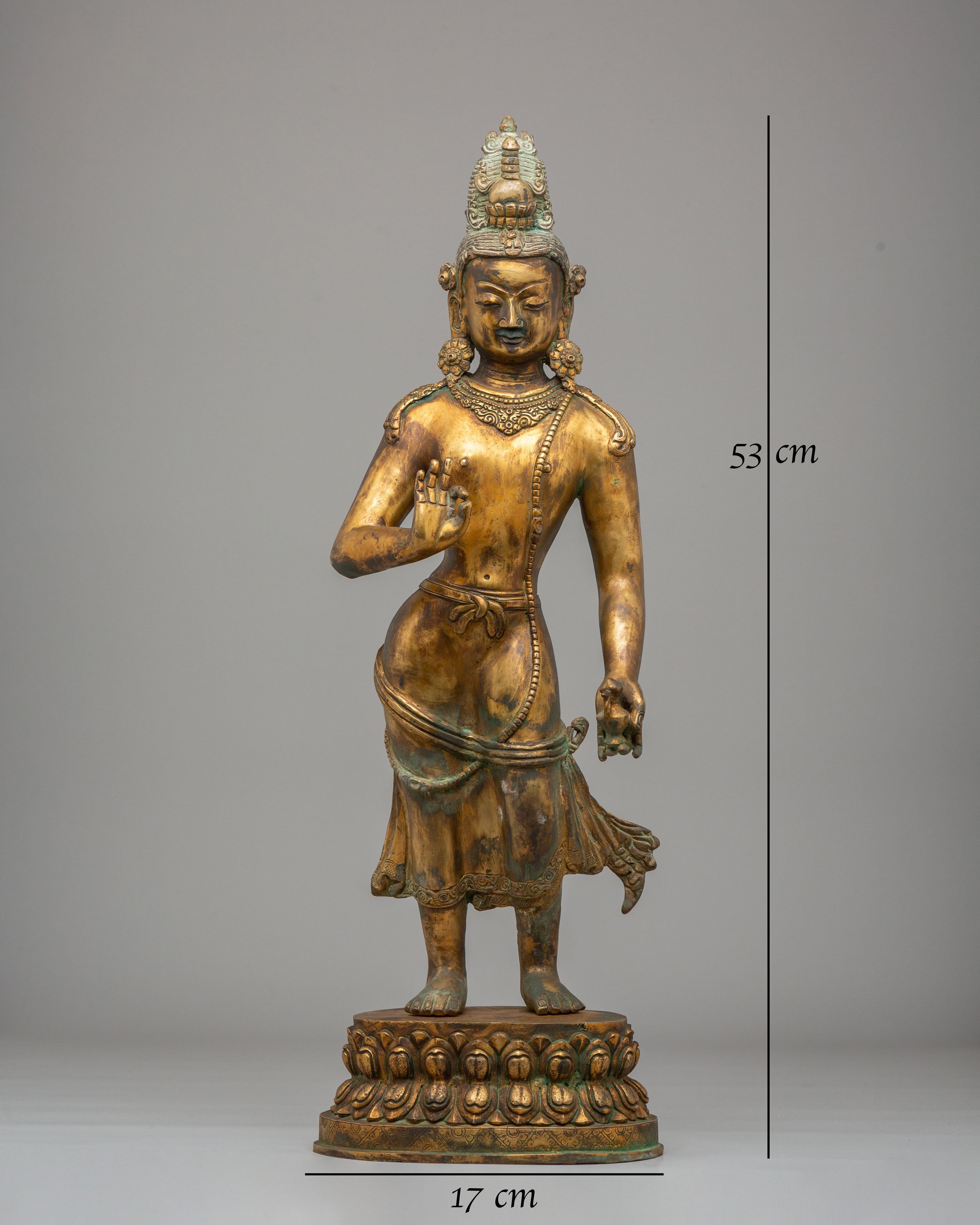 Spiritual Maitreya Buddha Statue | Tibetan Future Buddha Sculpture