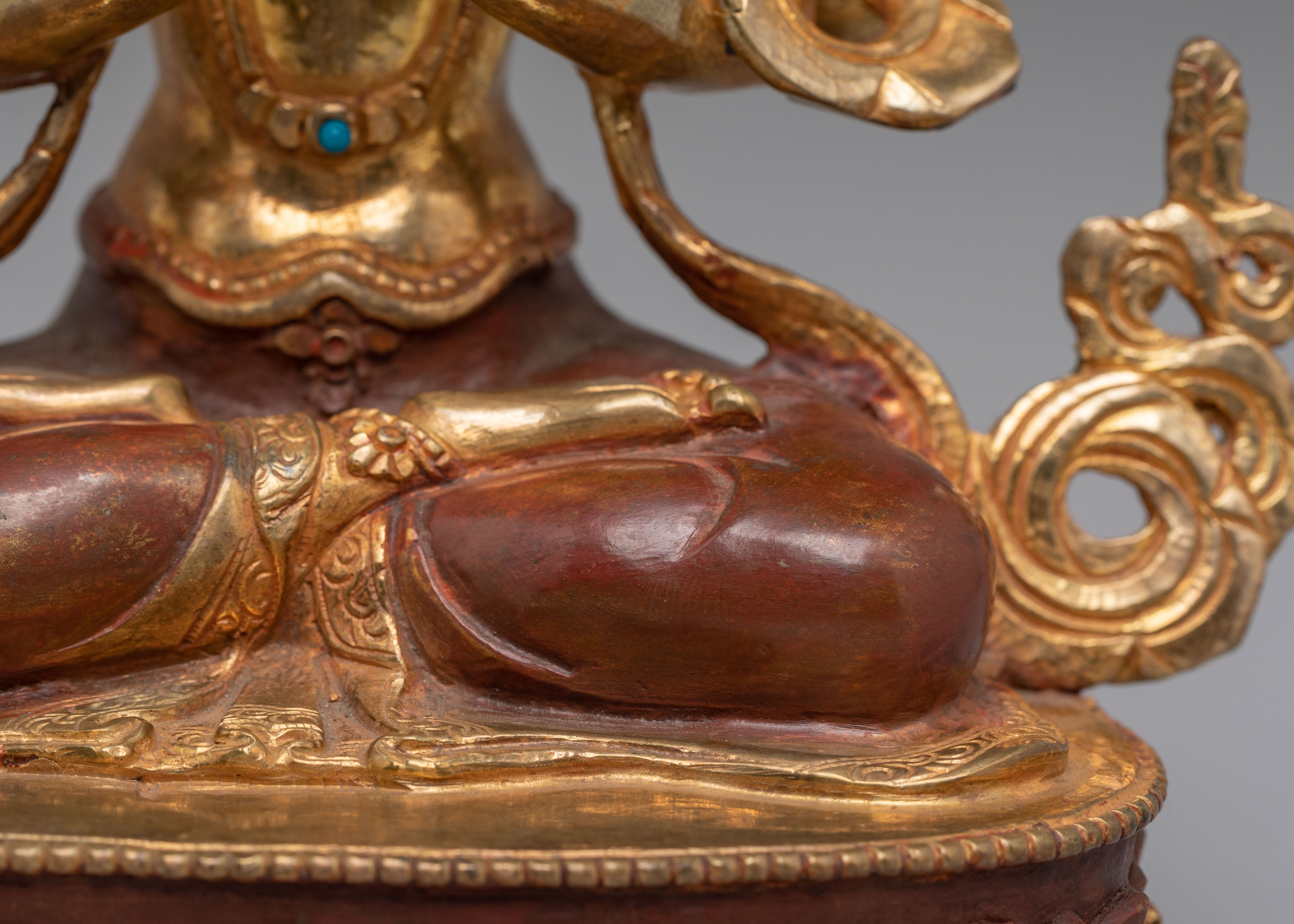 Bodhisattva Chenrezig Sacred Statue | Gold Plated Chenrezig