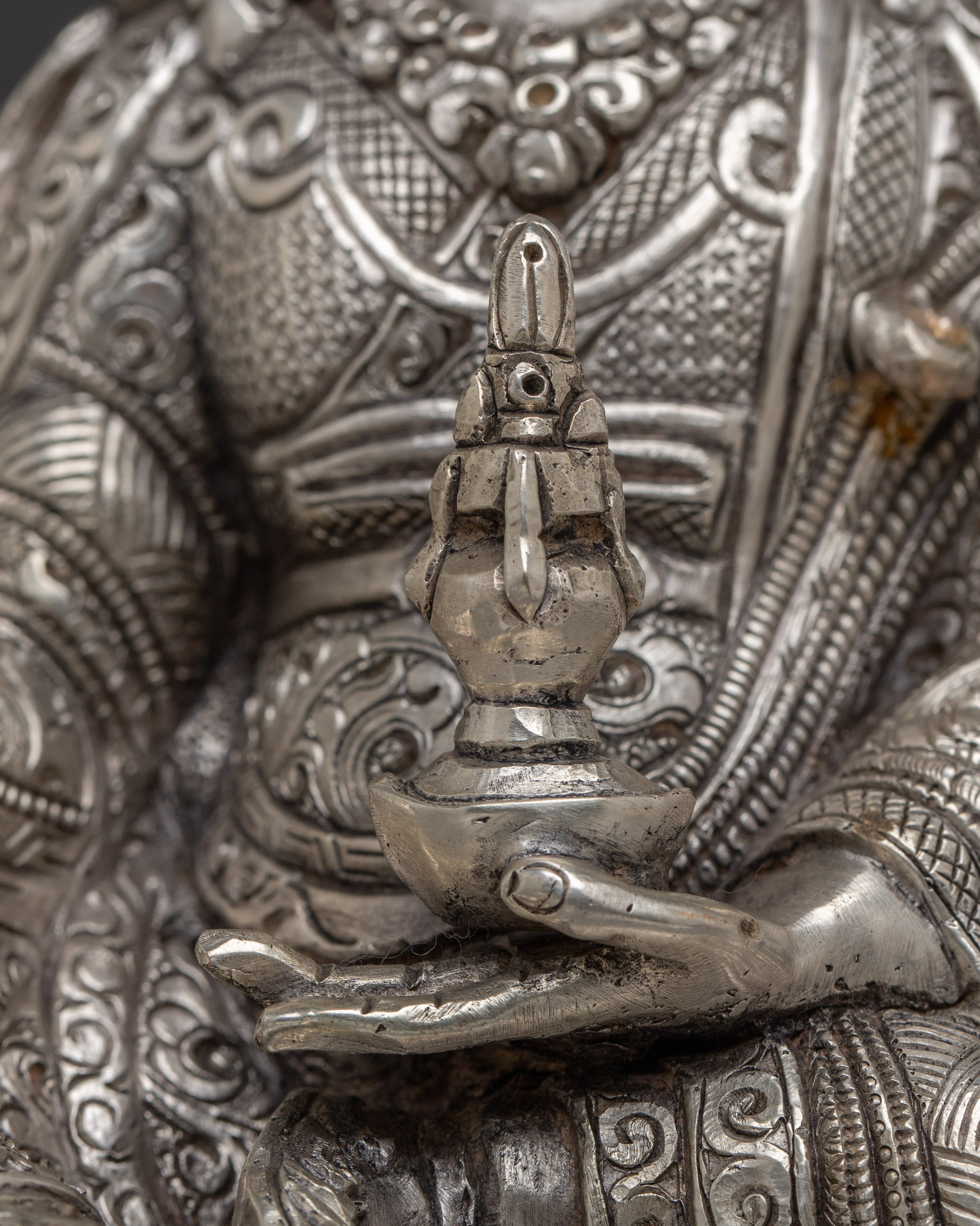 Nepalese Spiritual Statue of Guru Rinpoche | Padmasambhava Deity